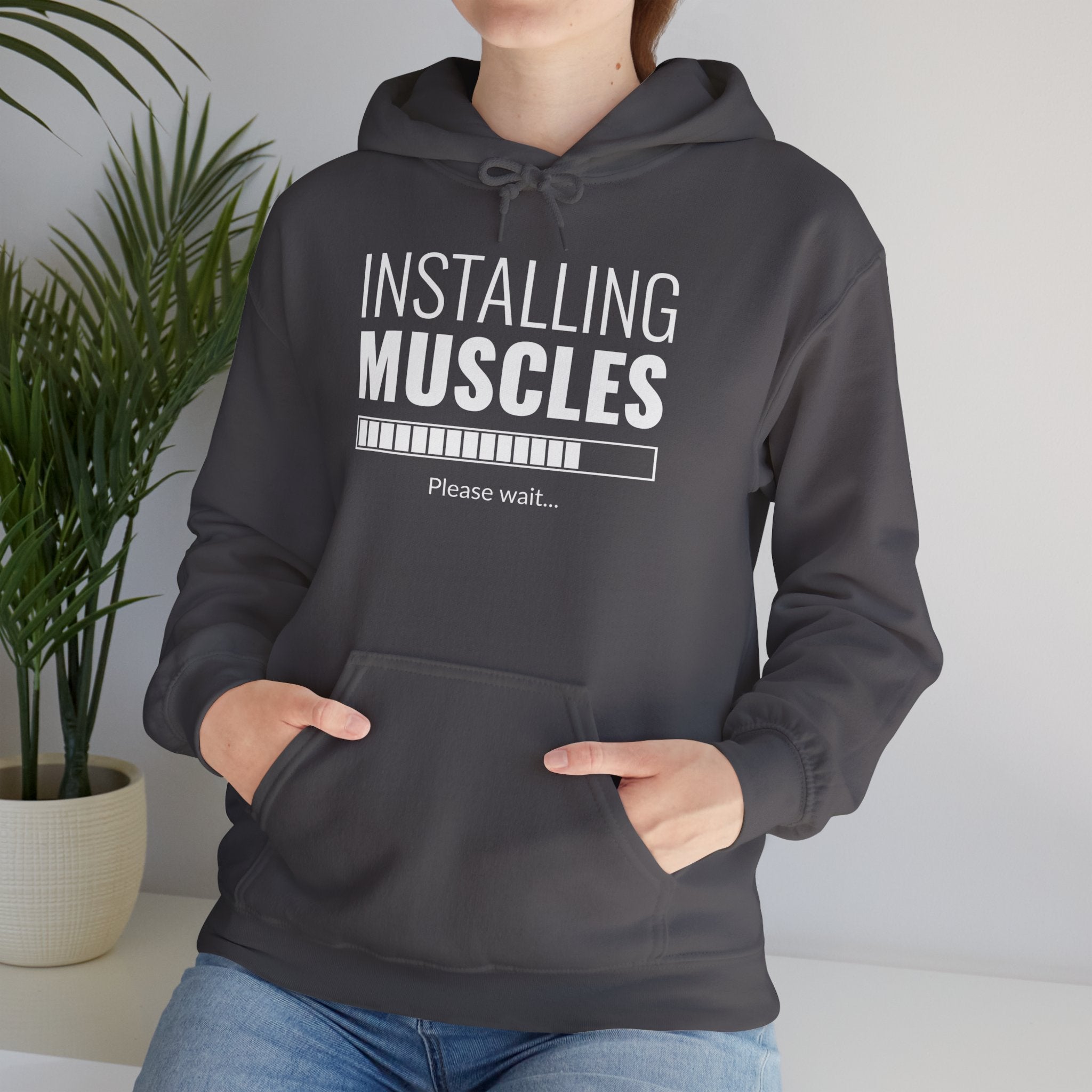 "Installing Muscles" Unisex Heavy Blend™ Hooded Sweatshirt