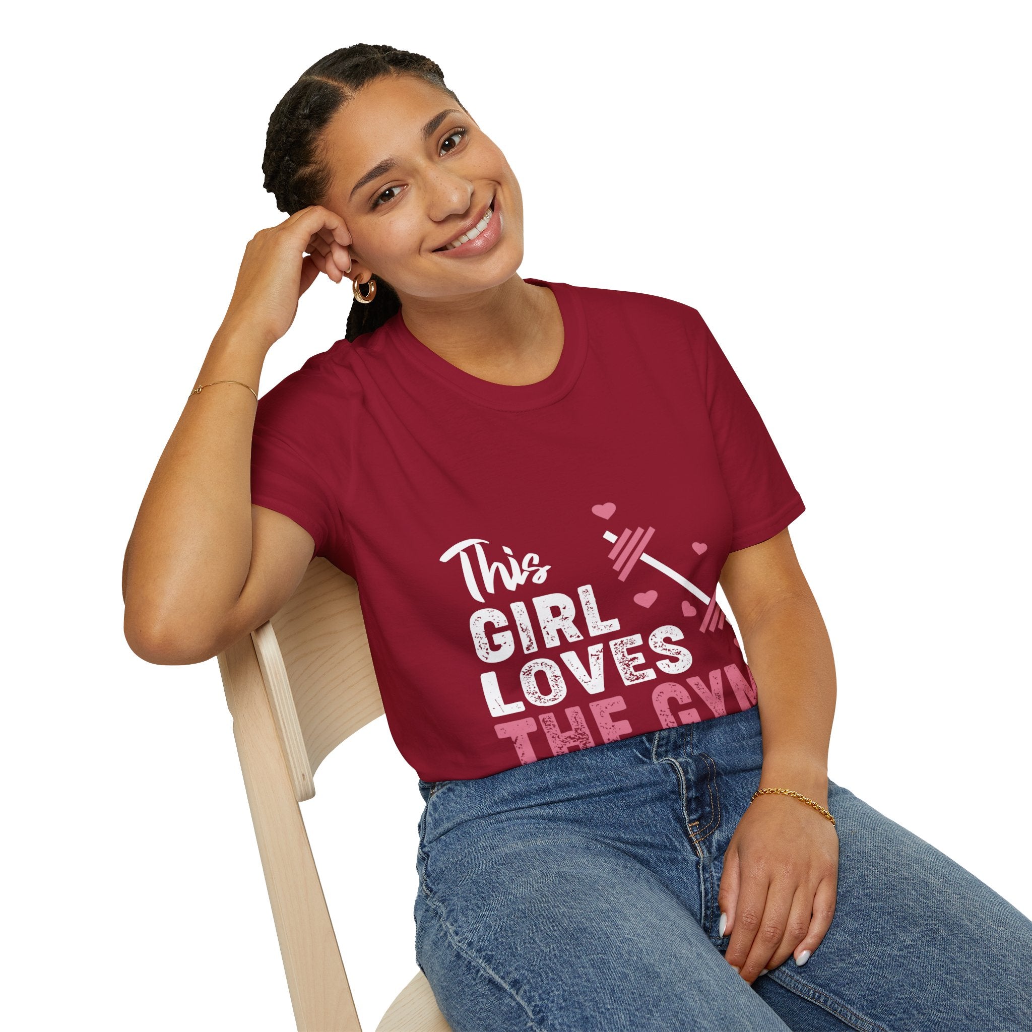 "The Girl Loves The Gym" Unisex Soft style T-Shirt