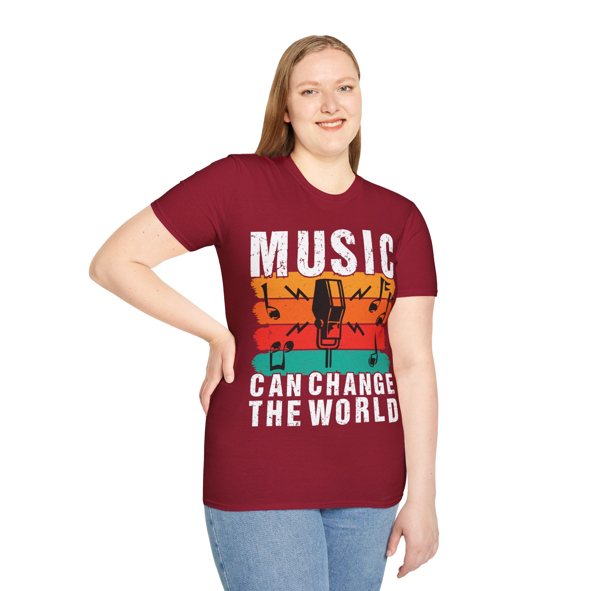 "Music Can Change The World" Unisex Soft style T-Shirt