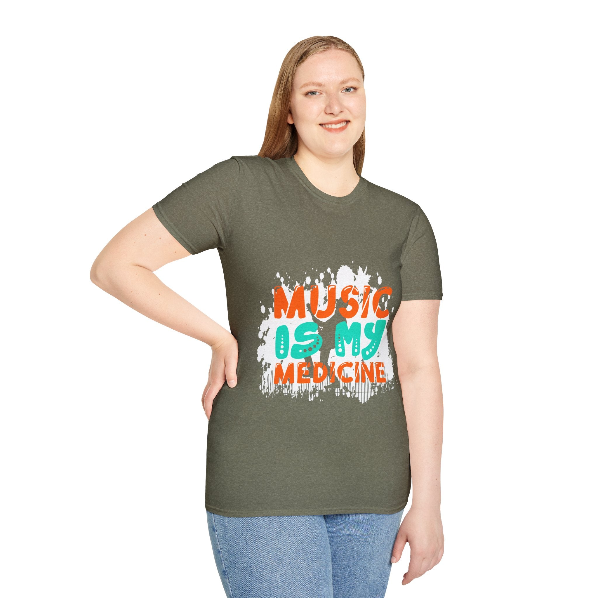 "Music In My Medicine" Unisex Soft style T-Shirt