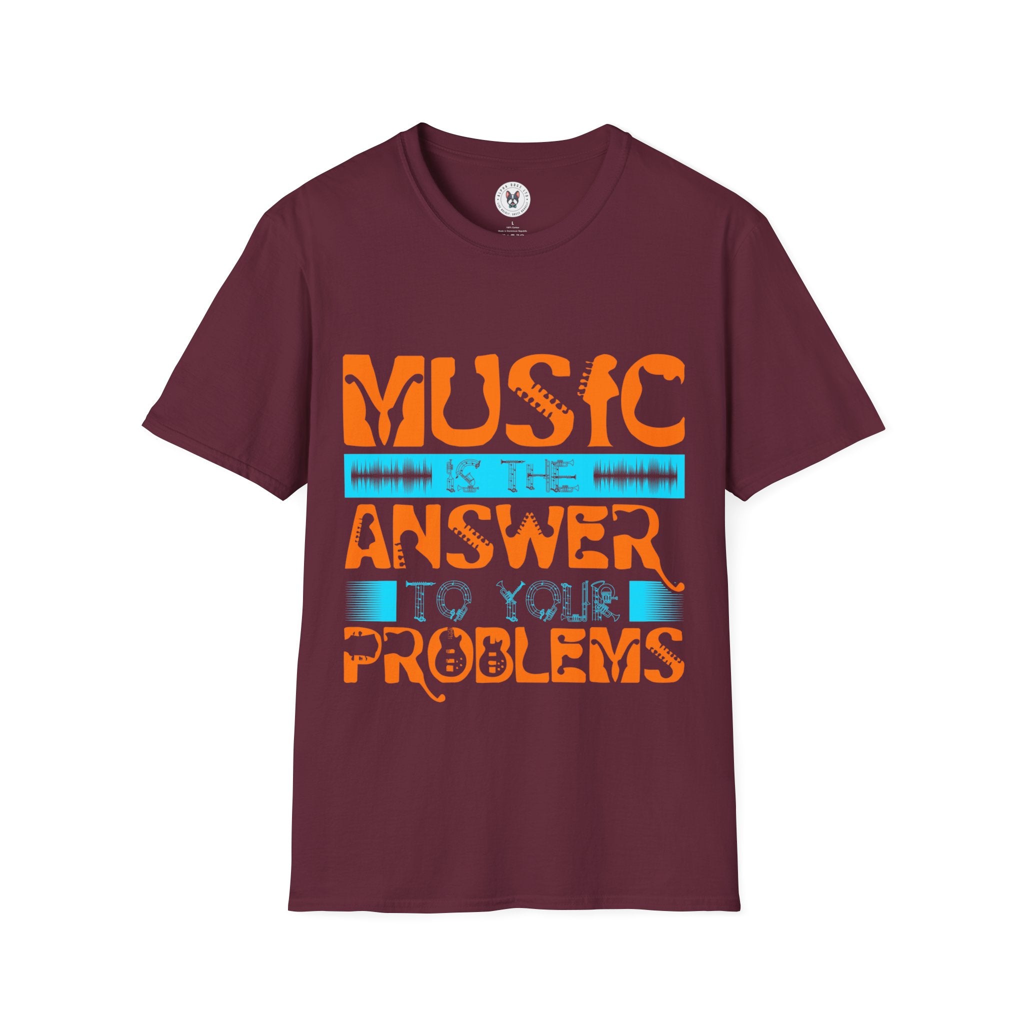 "Music Is The Answer To Your Problems"  Unisex Soft style T-Shirt