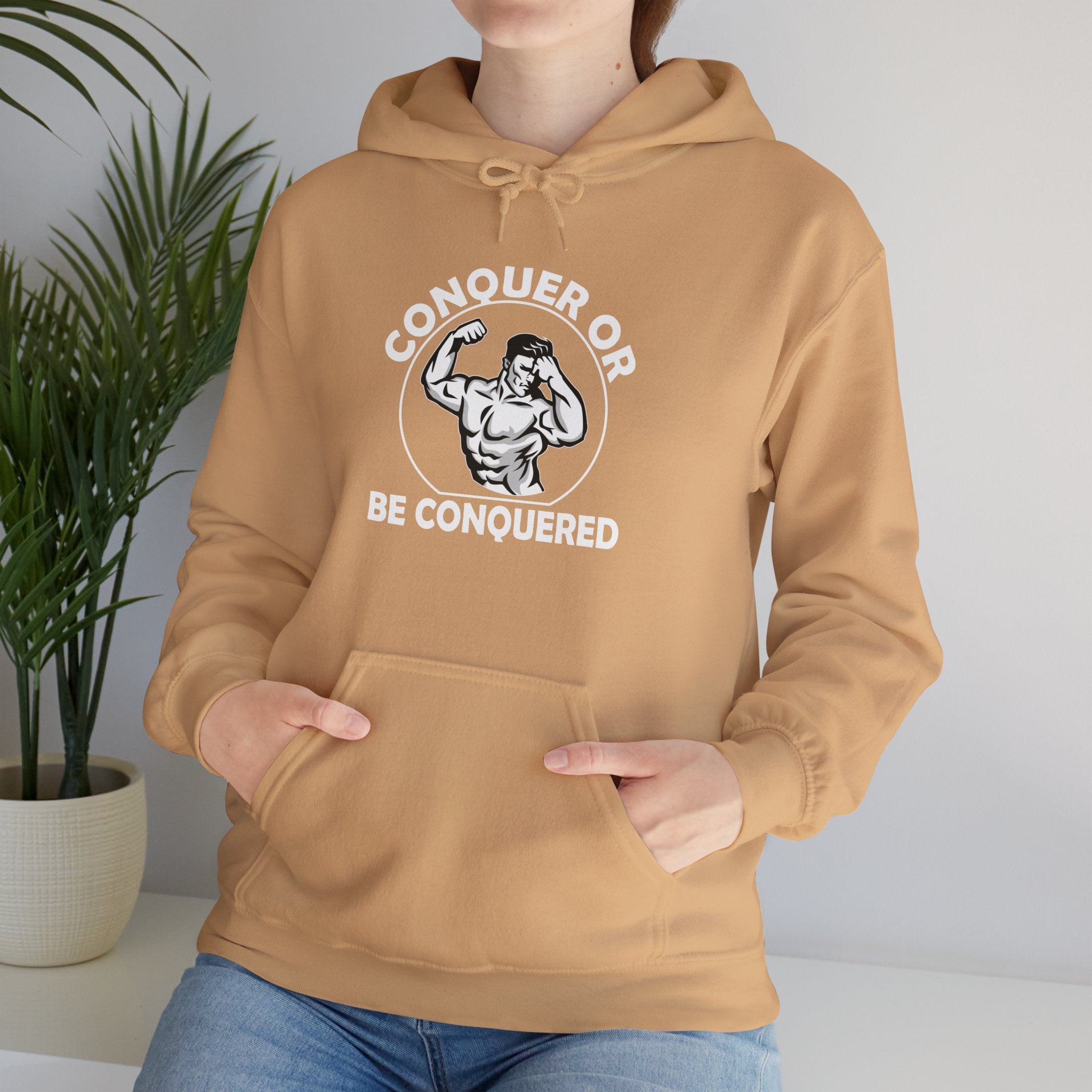 "Conquer Or Conquered" Unisex Heavy Blend™ Hooded Sweatshirt