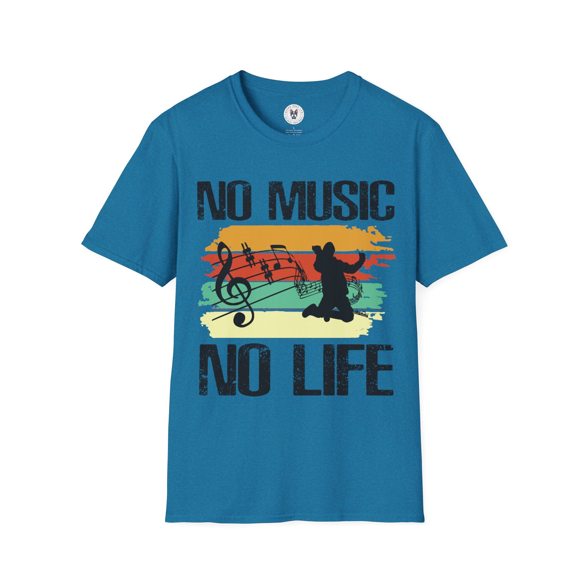 "No Music No Life"  Unisex Soft style T-Shirt