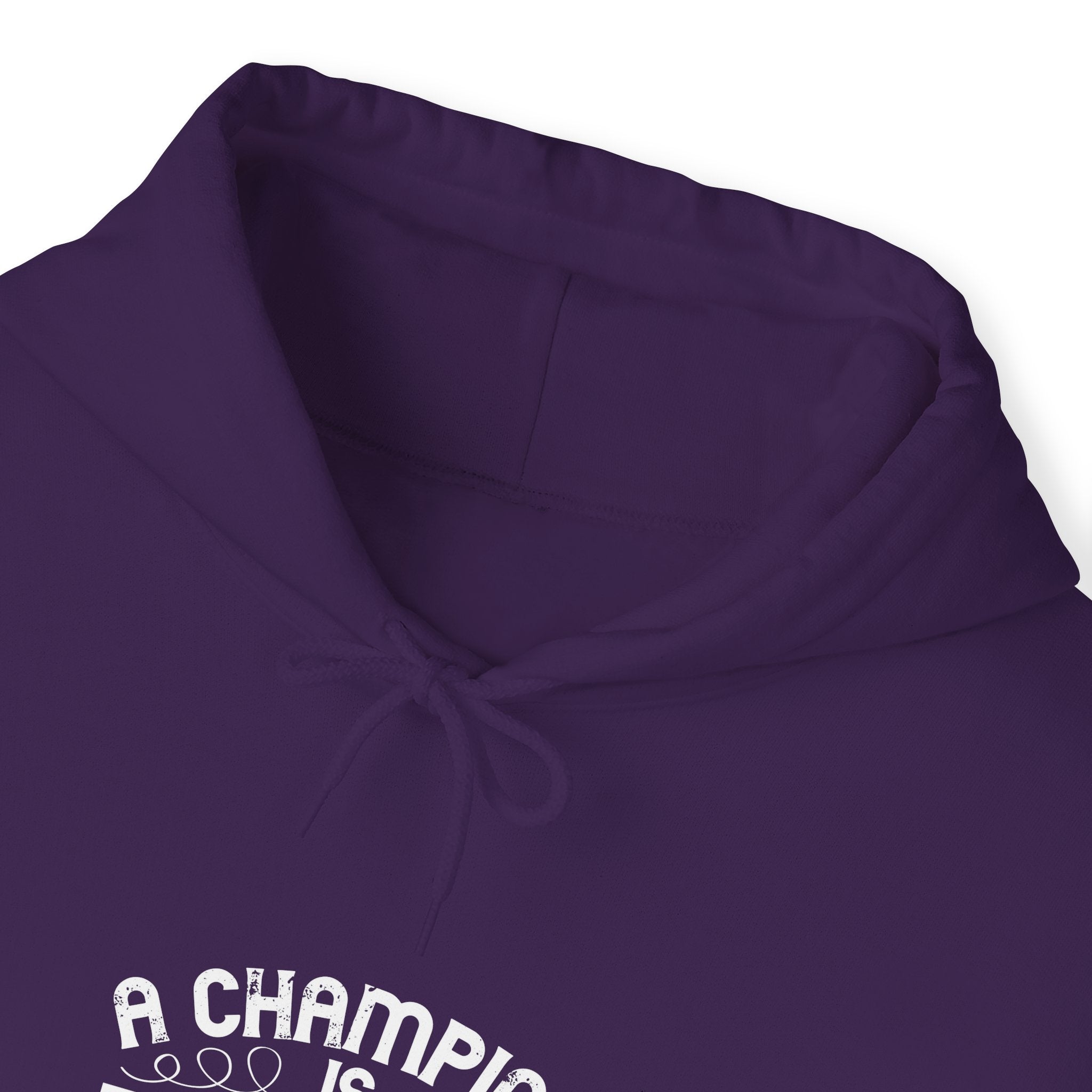 "A Champion Is Someone Who Gets Up When They Can't" Unisex Heavy Blend™ Hooded Sweatshirt