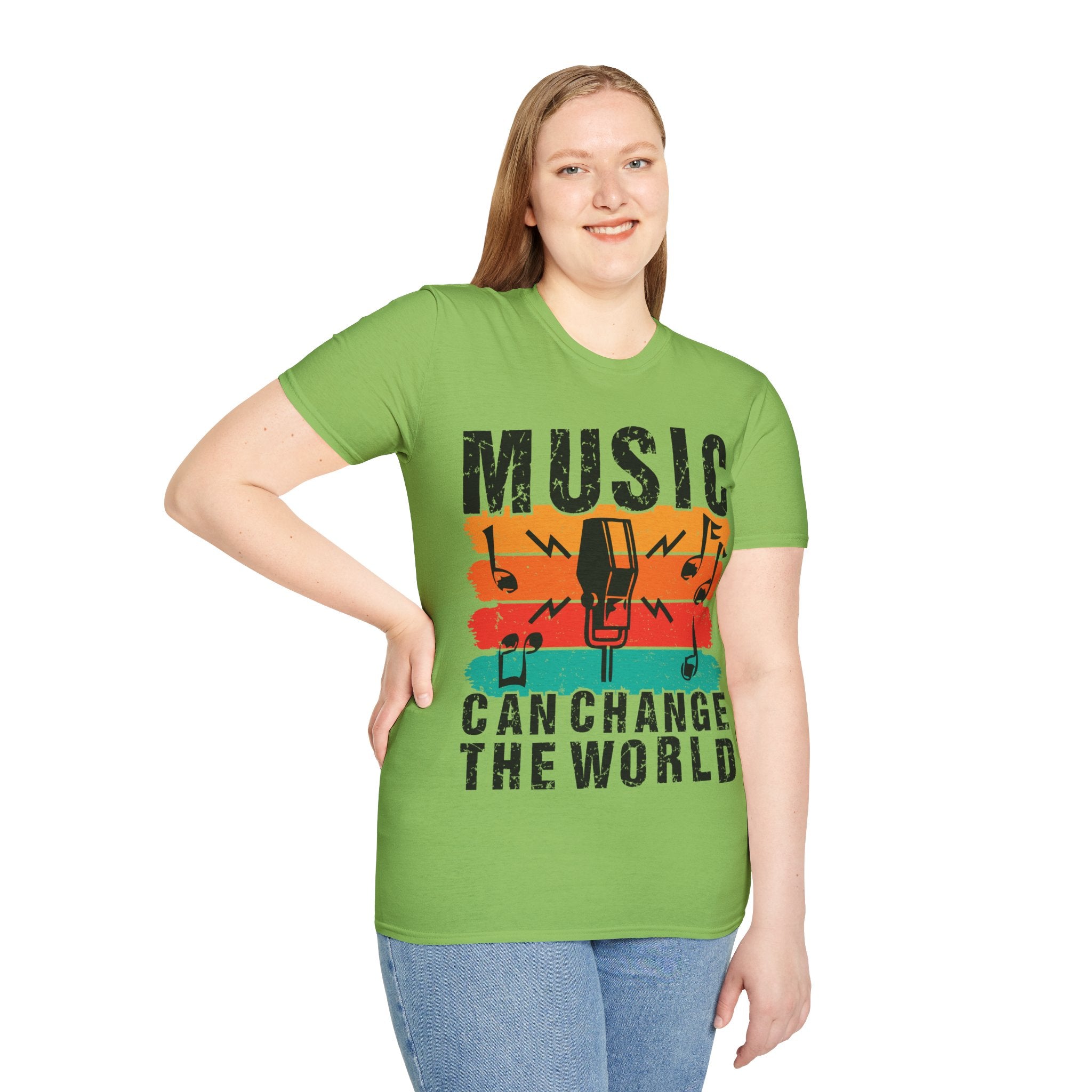 "Music Can Change The World" Unisex Soft style T-Shirt