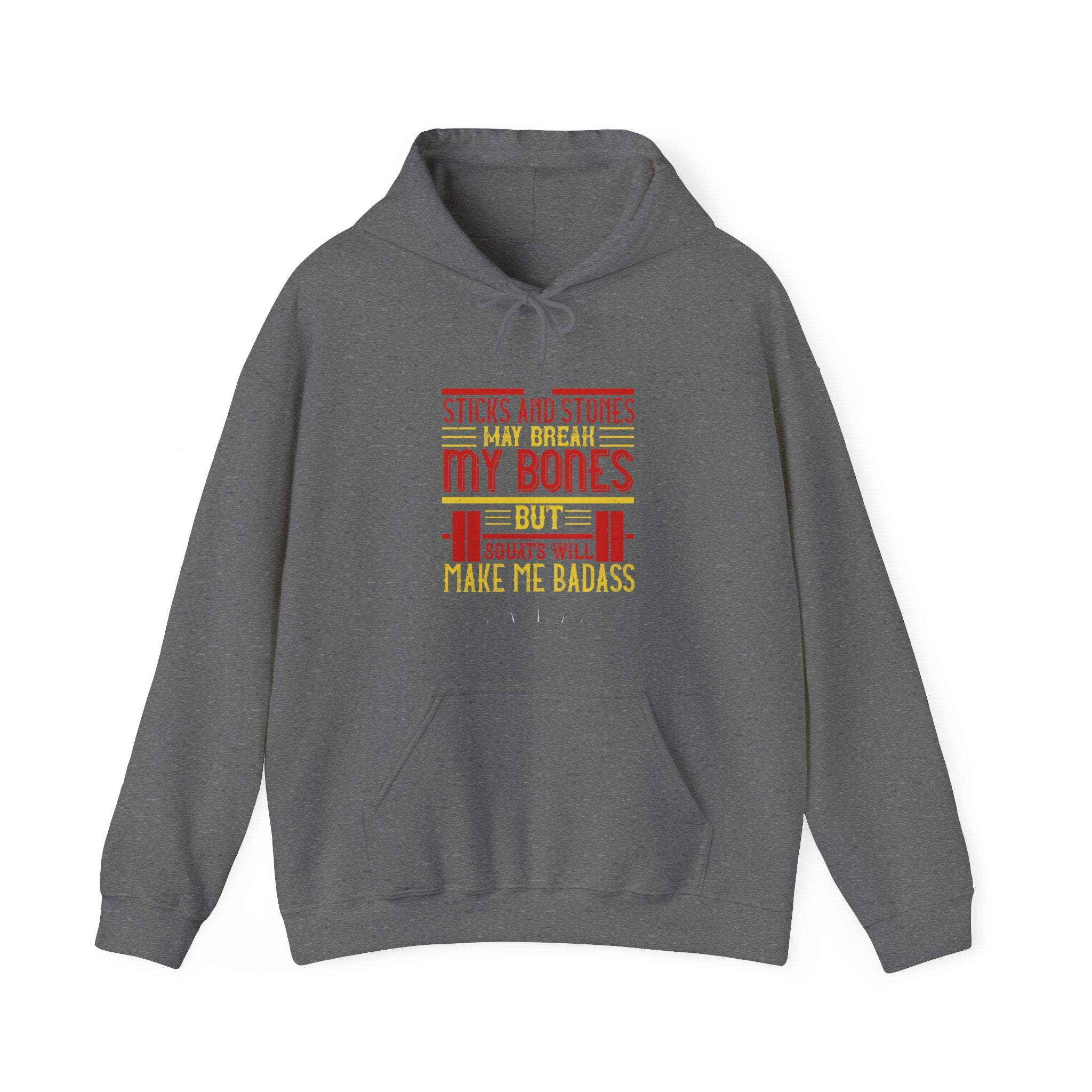 "Squats Will Make Me Badass"  Unisex Heavy Blend™ Hooded Sweatshirt