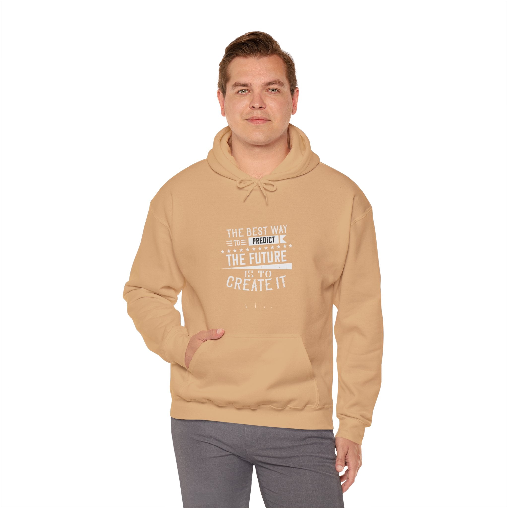 "The best way to predict the future is to create it" Unisex Heavy Blend™ Hooded Sweatshirt