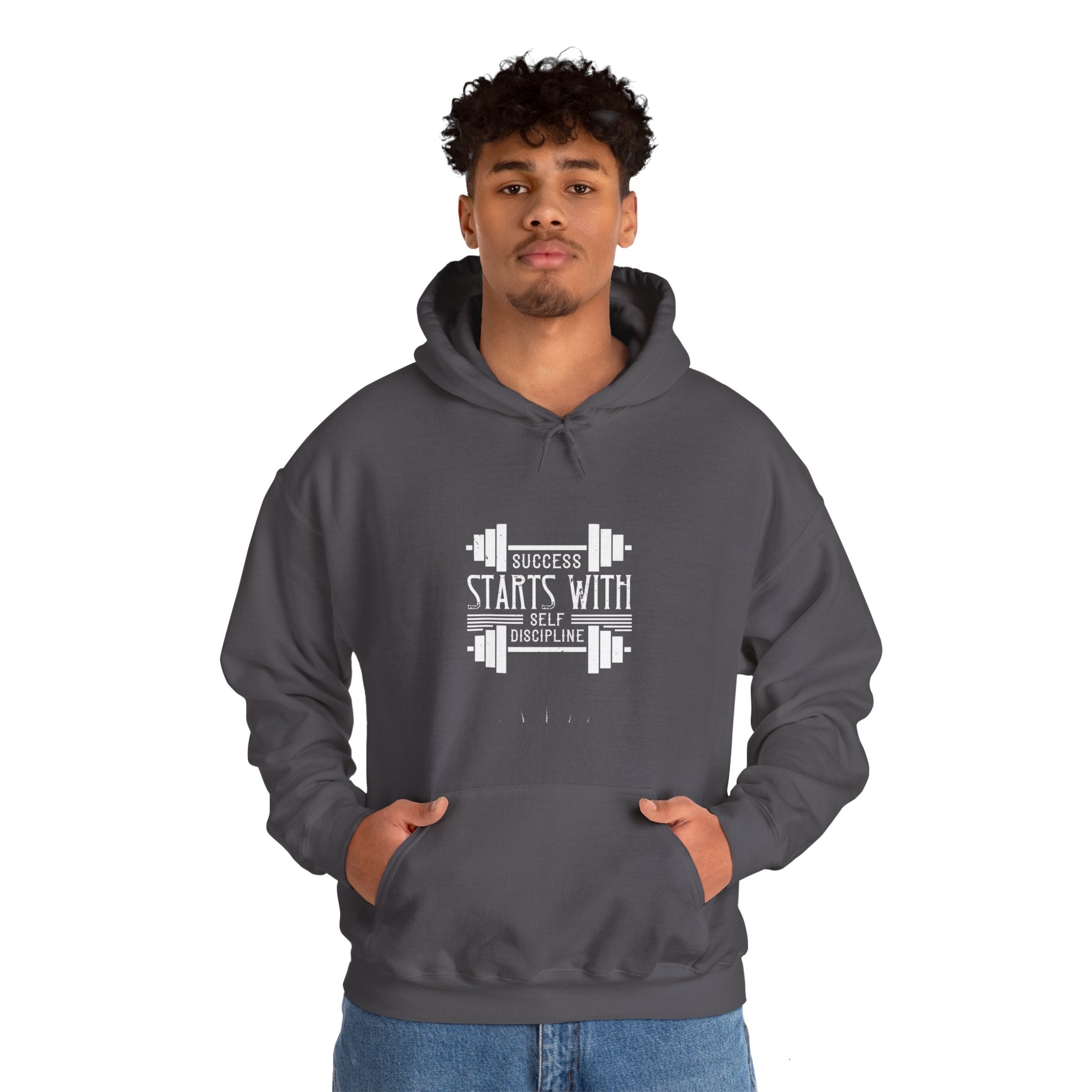 "Success Starts With Self Discipline" Unisex Heavy Blend™ Hooded Sweatshirt