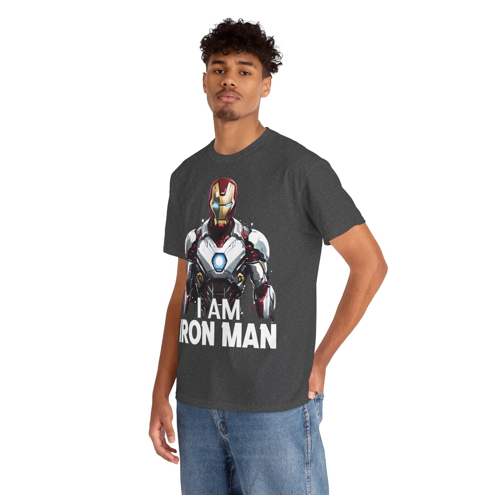 "I AM IRON MAN" Unisex Heavy Cotton Tee