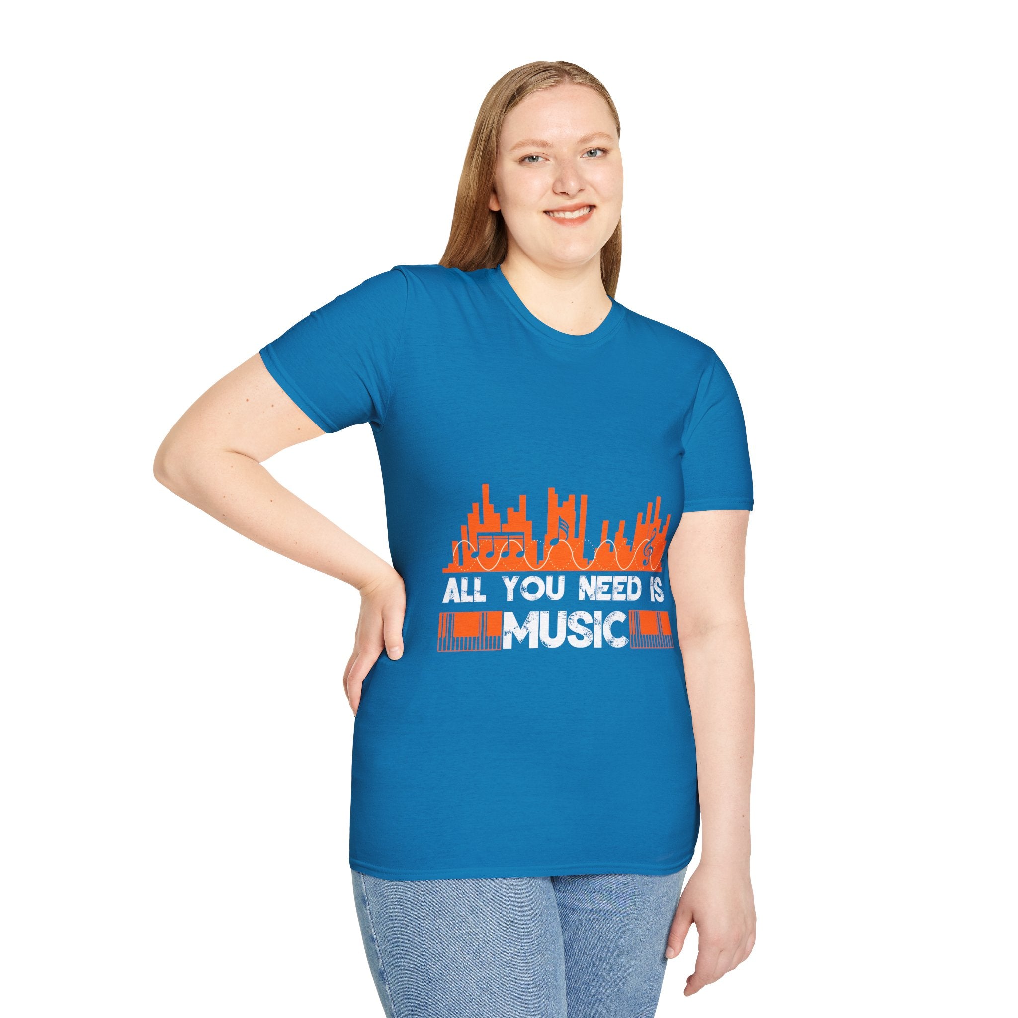 "All You Need Is Music" Unisex Soft style T-Shirt