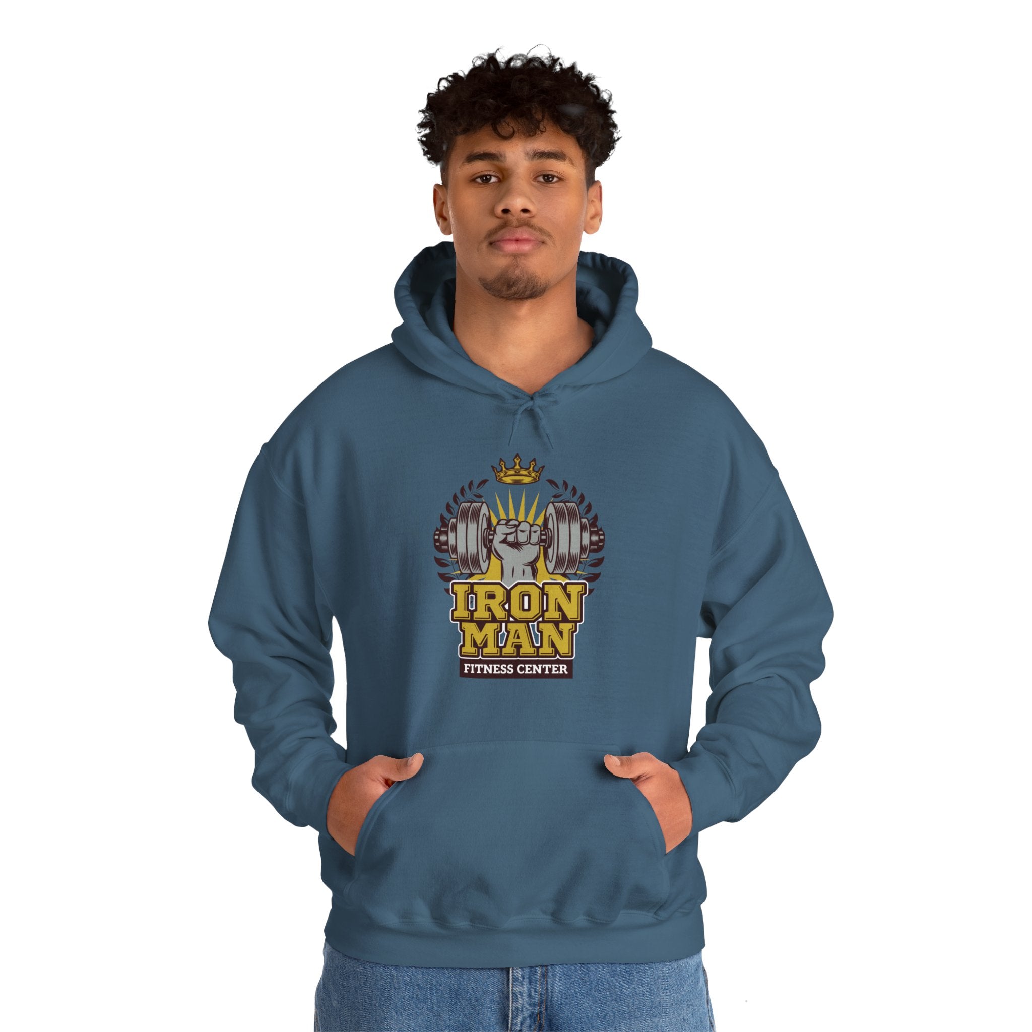 "IronMan Fitness Centre" Unisex Heavy Blend™ Hooded Sweatshirt