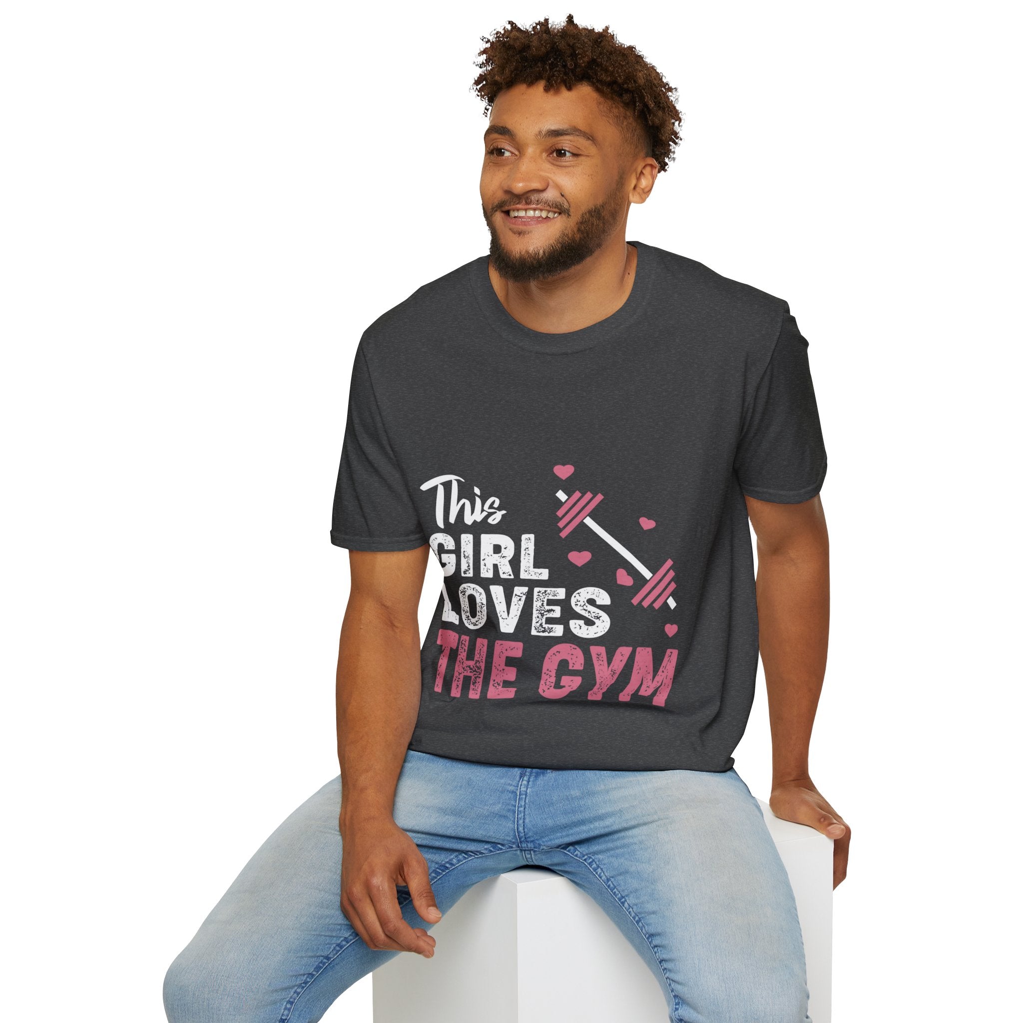 "The Girl Loves The Gym" Unisex Soft style T-Shirt