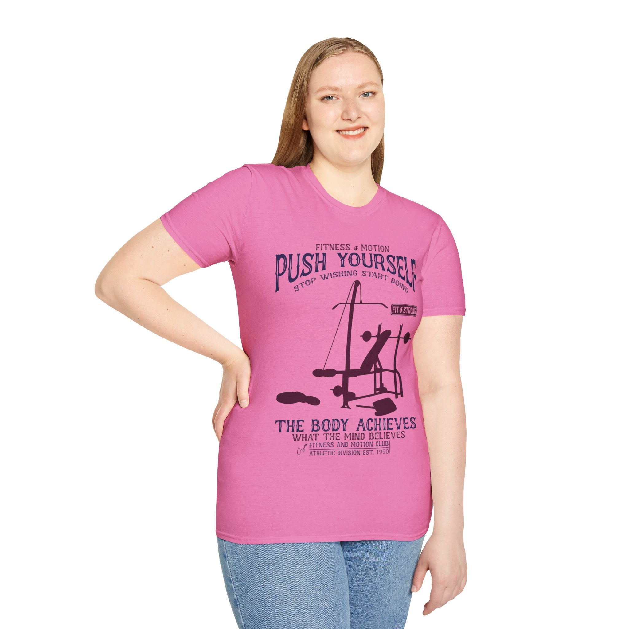 "Push Yourself" Unisex Soft style T-Shirt