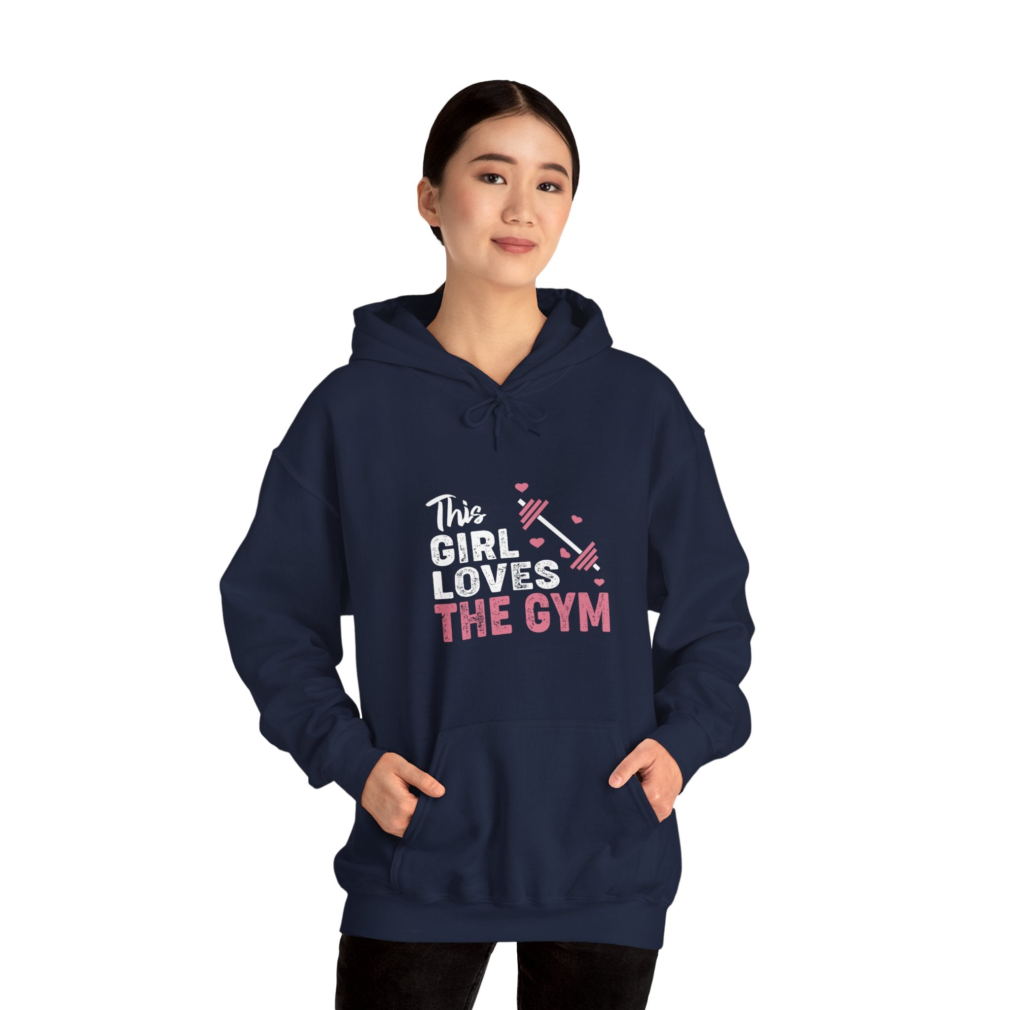 "The Girl Loves The Gym" Unisex Heavy Blend™ Hooded Sweatshirt