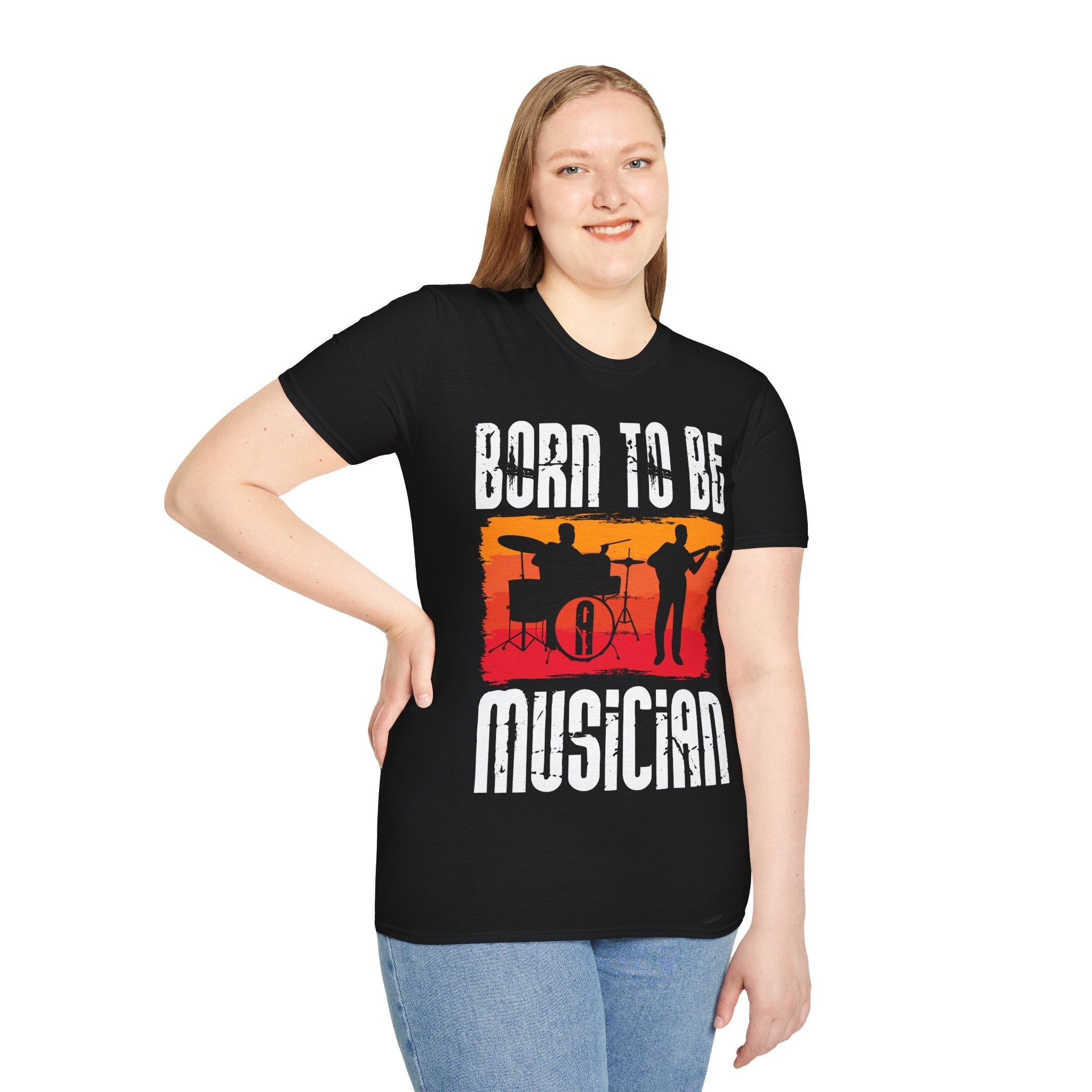 "Born To Be Musician" Unisex Soft style T-Shirt