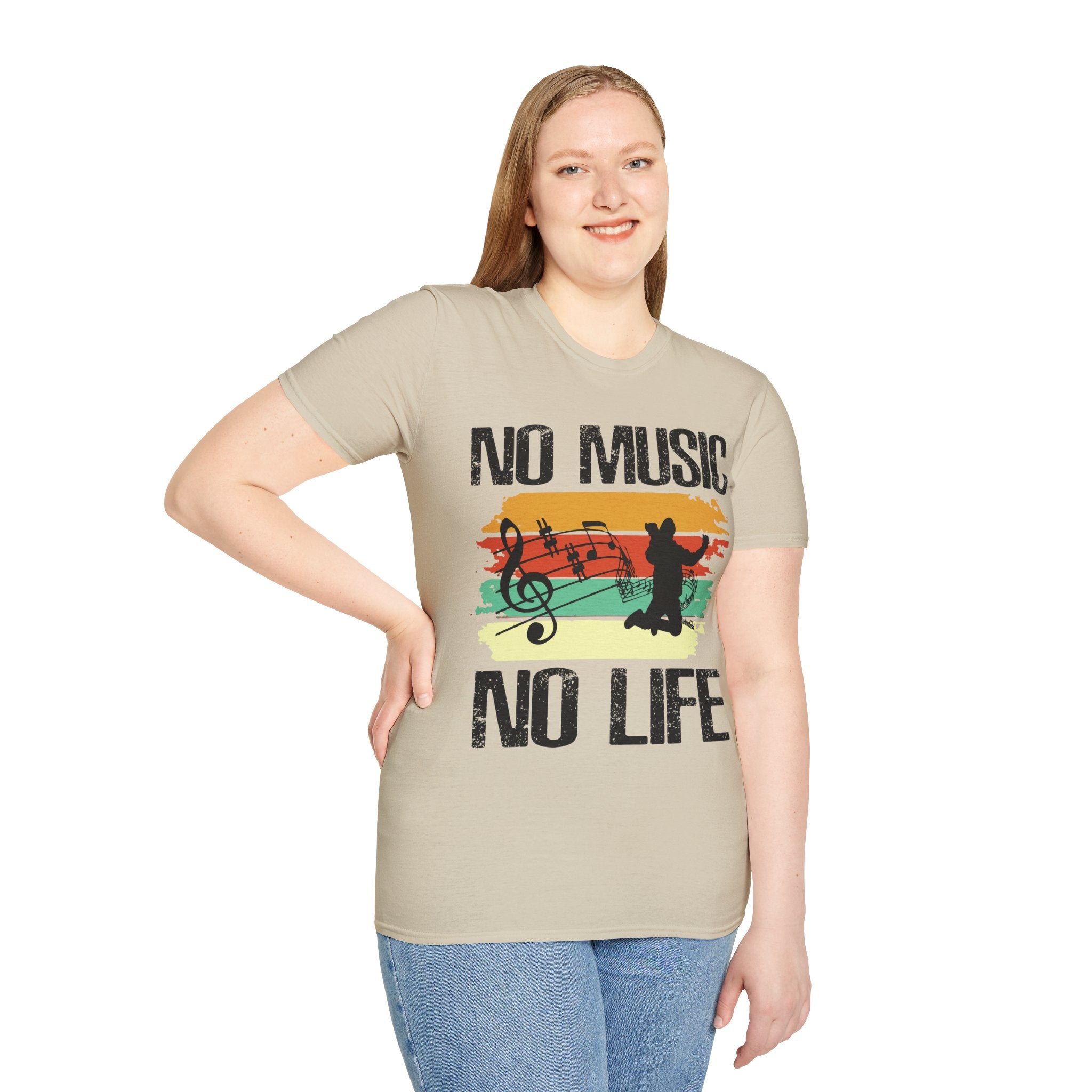 "No Music No Life"  Unisex Soft style T-Shirt