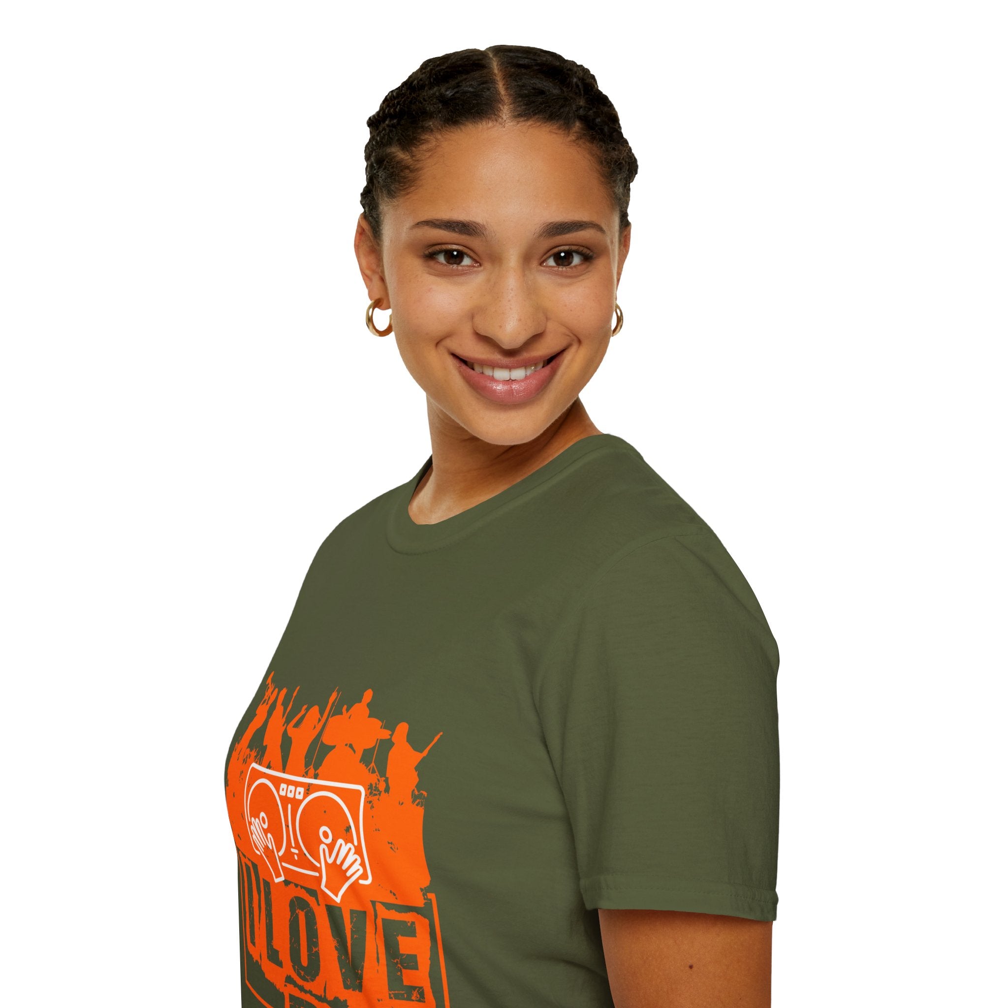 "I Love DJ" Unisex Soft style T-Shirt