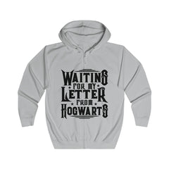 "Waiting for my letter from Hogwarts" Unisex Full Zip Hoodie