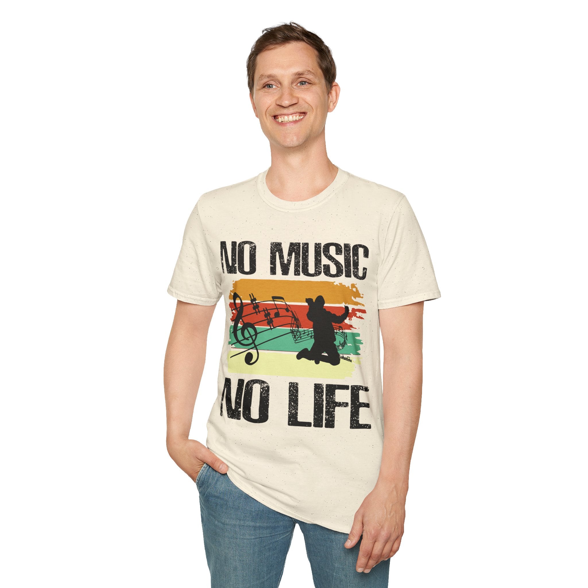 "No Music No Life"  Unisex Soft style T-Shirt