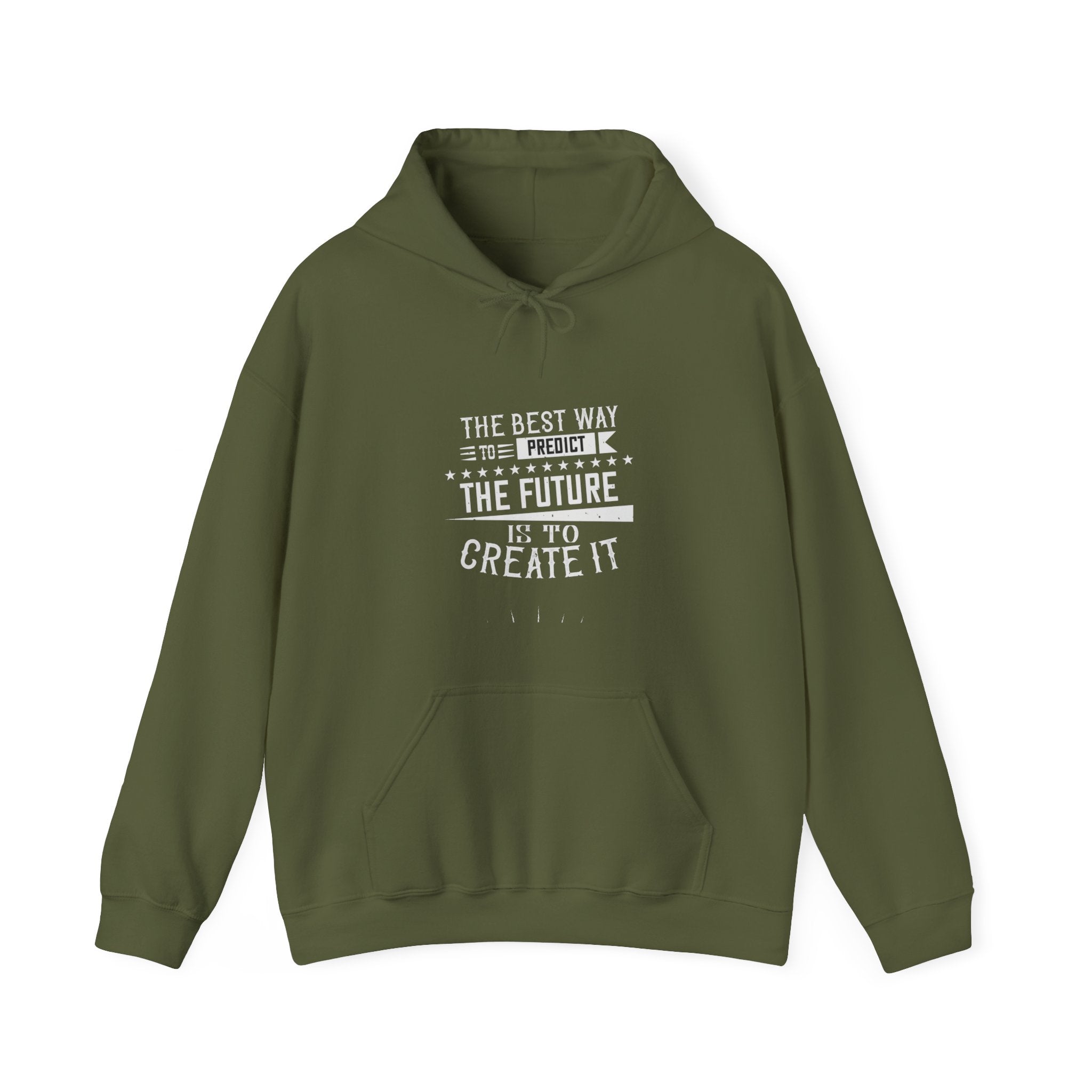 "The best way to predict the future is to create it" Unisex Heavy Blend™ Hooded Sweatshirt