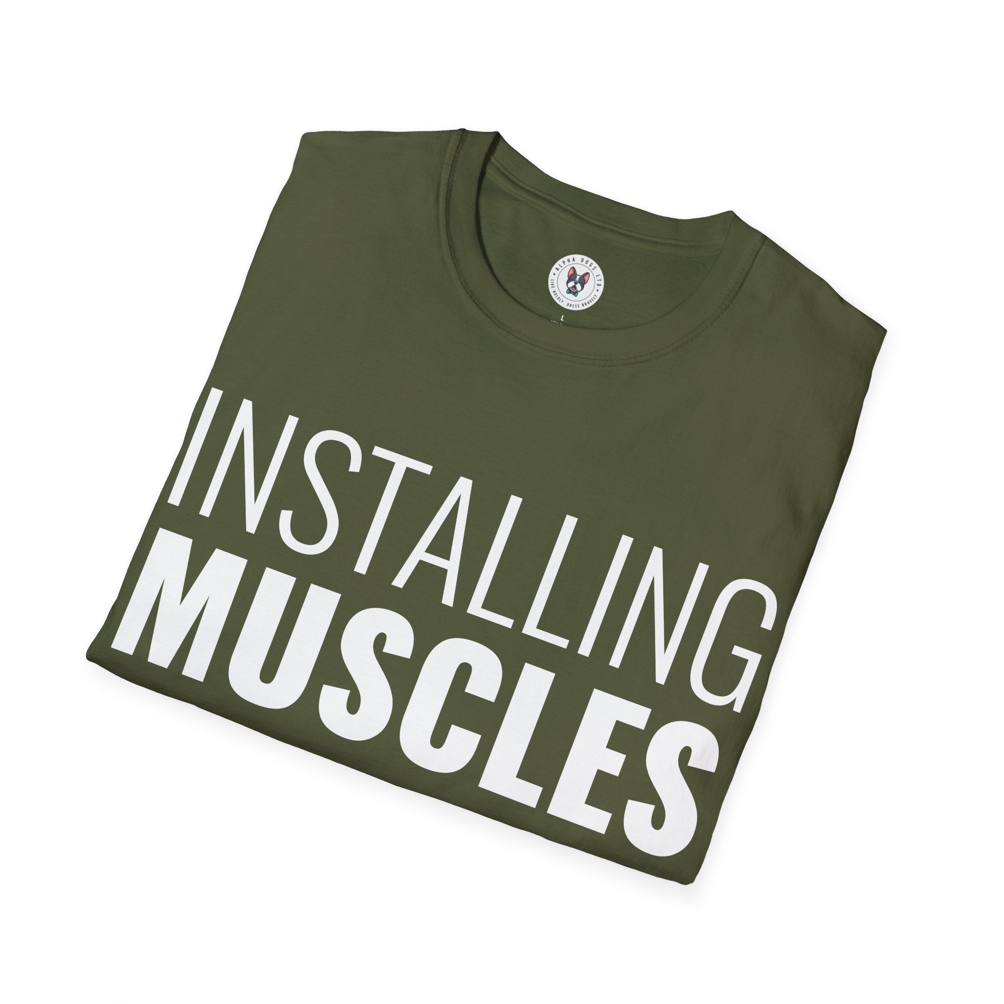 "Installing Muscles" Unisex Soft style T-Shirt