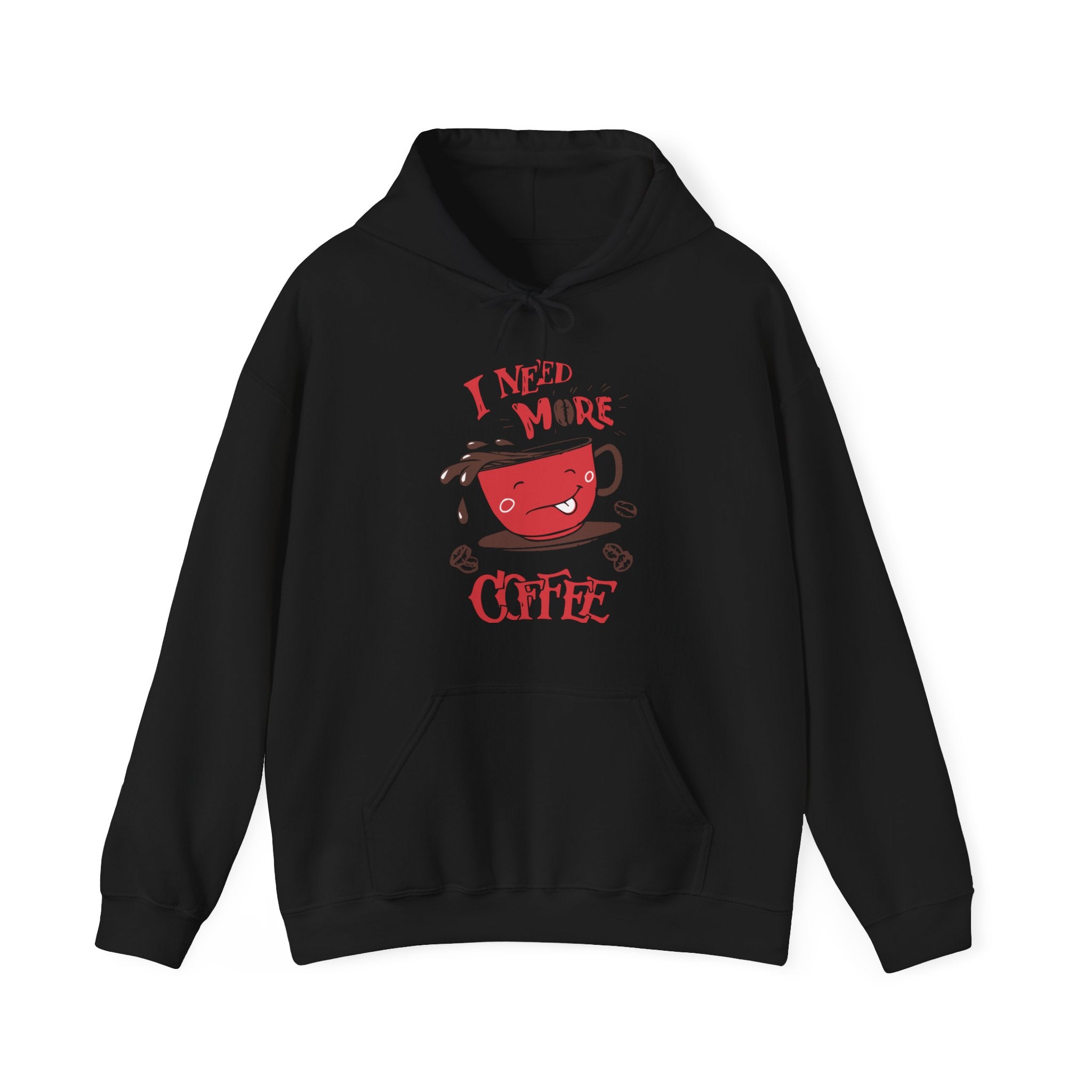 "I NEED MORE COFFEE" Unisex Heavy Blend™ Hooded Sweatshirt