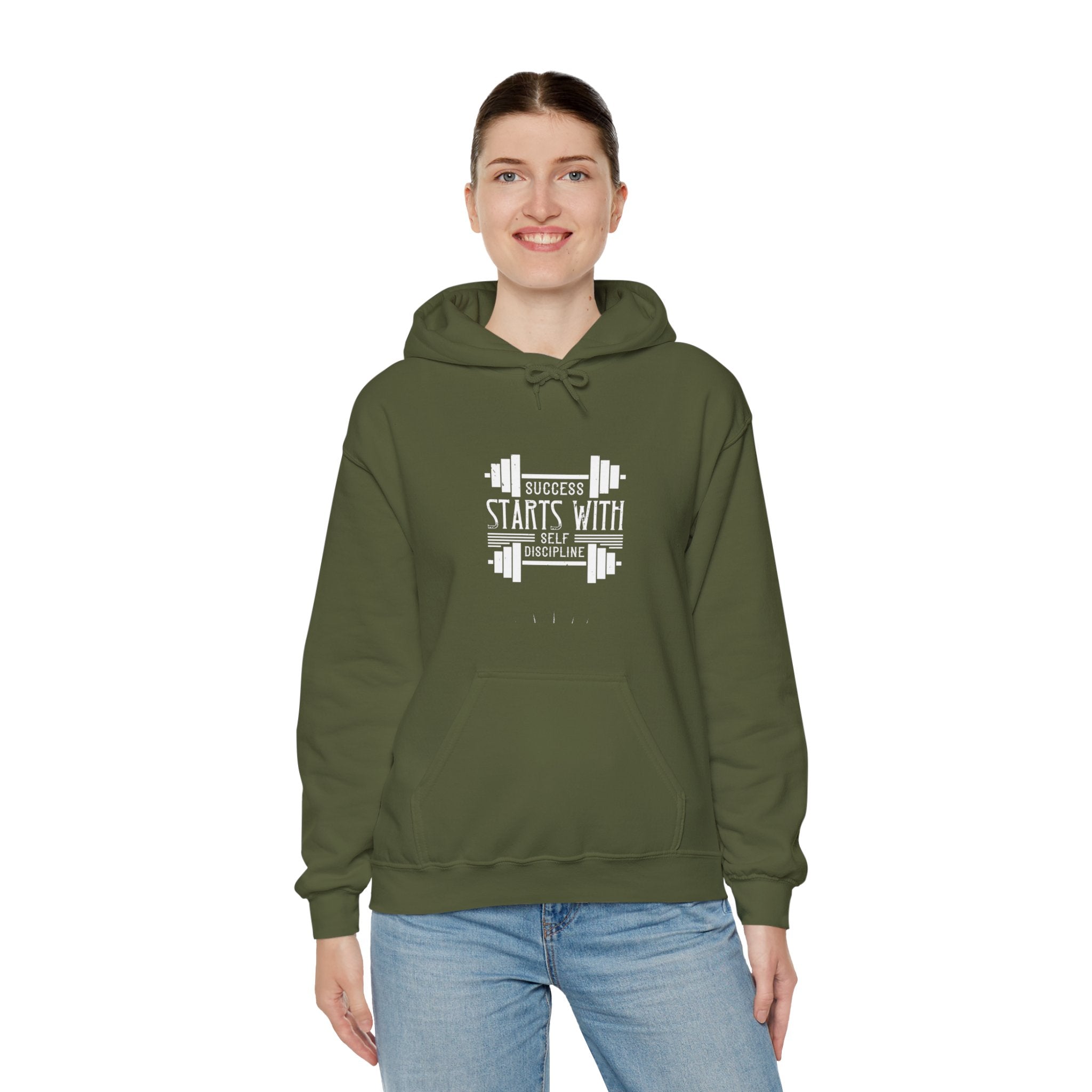 "Success Starts With Self Discipline" Unisex Heavy Blend™ Hooded Sweatshirt