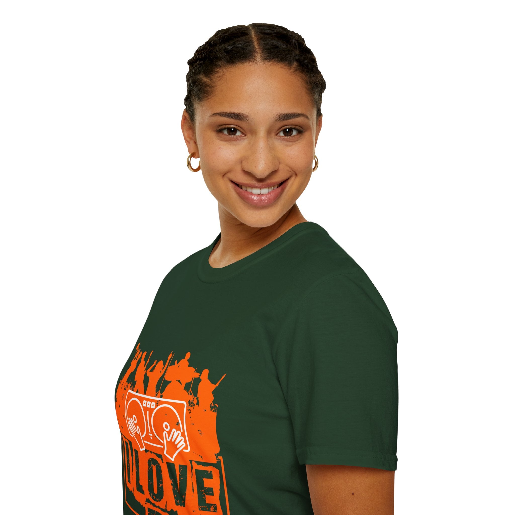 "I Love DJ" Unisex Soft style T-Shirt