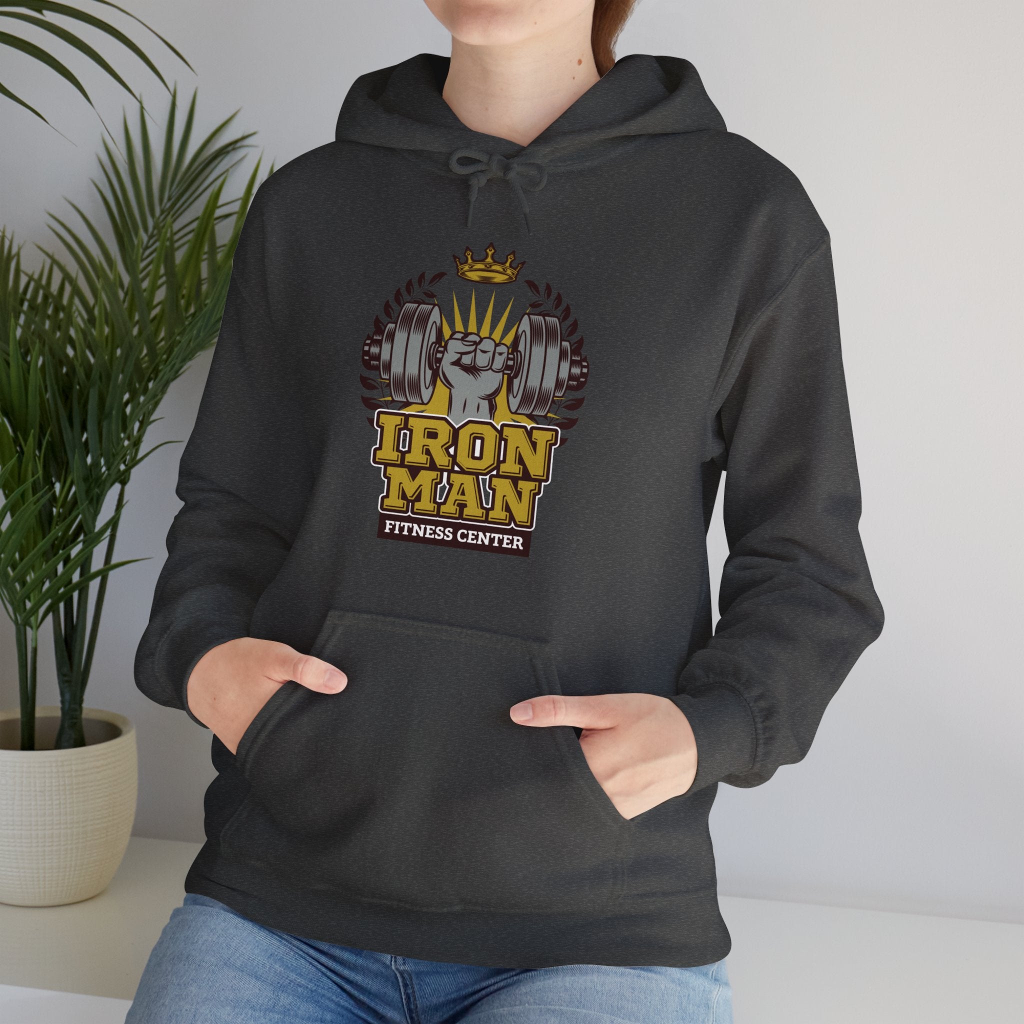 "IronMan Fitness Centre" Unisex Heavy Blend™ Hooded Sweatshirt