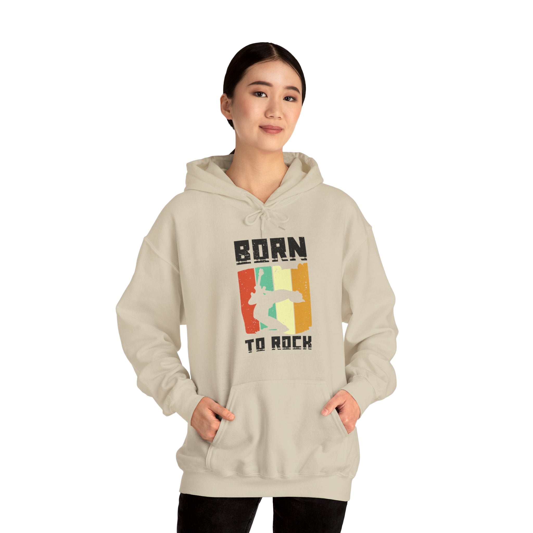 "Born To Rock"  Unisex Heavy Blend™ Hooded Sweatshirt