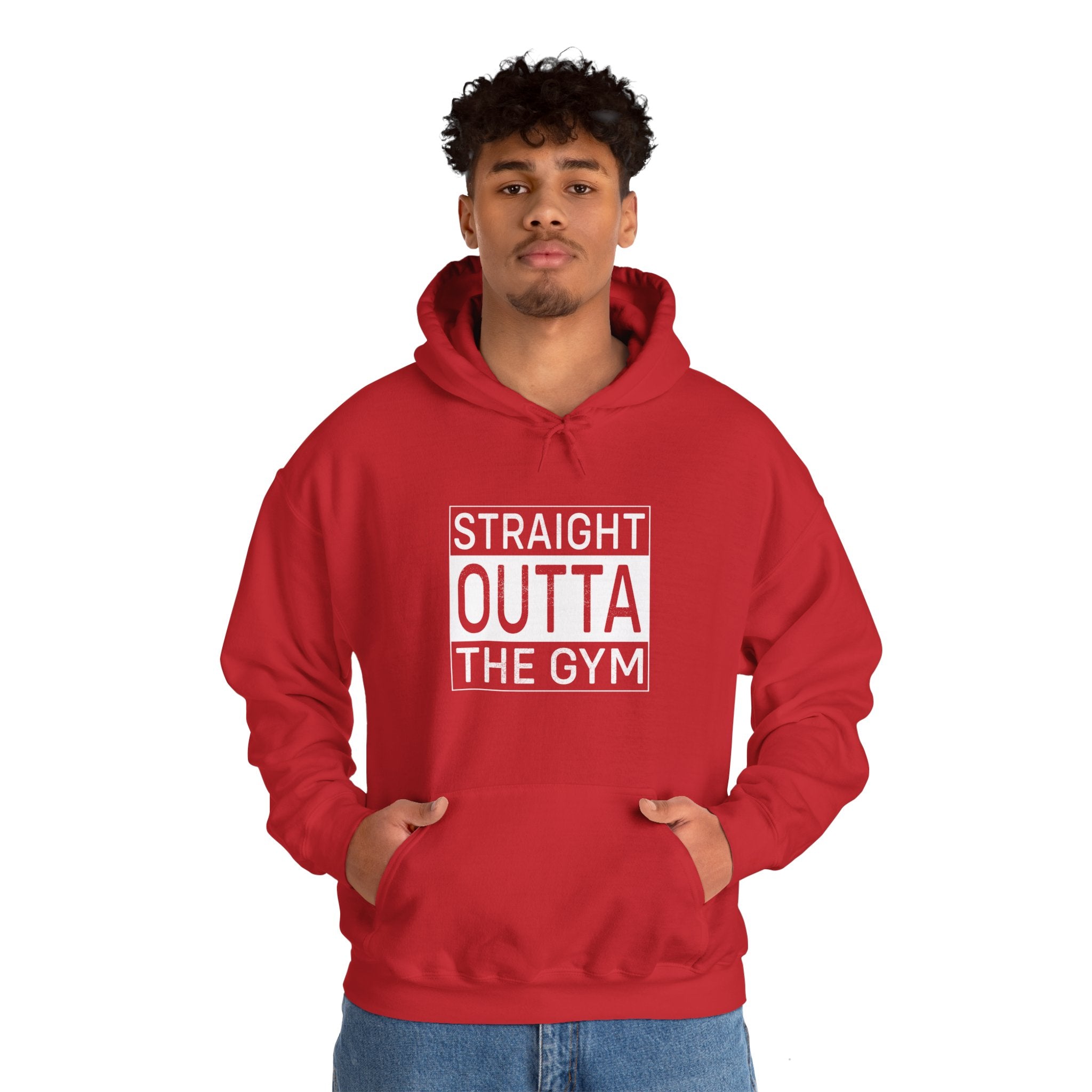 "Straight Outta A Gym'' Unisex Heavy Blend™ Hooded Sweatshirt