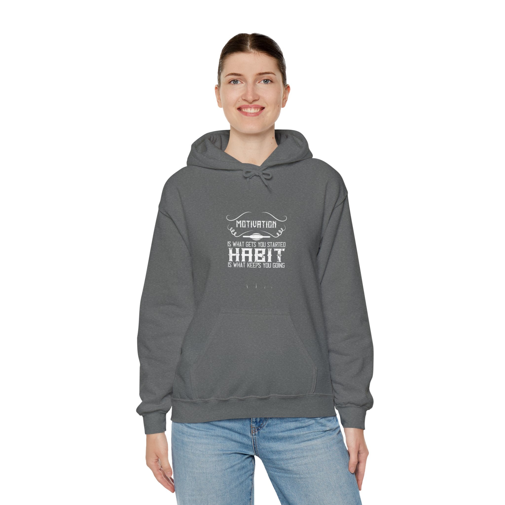 "Habit Is What Keeps You Going" Unisex Heavy Blend™ Hooded Sweatshirt