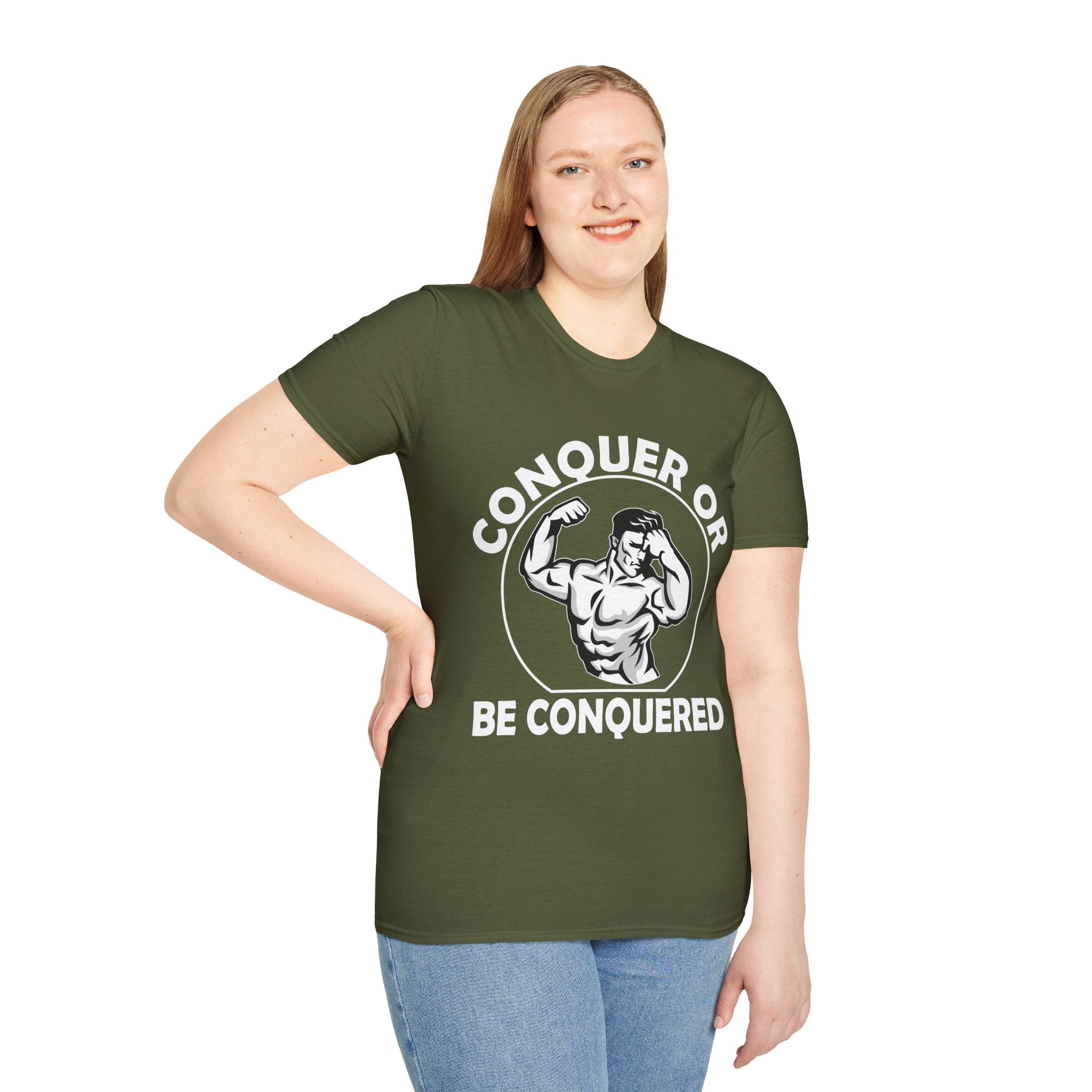 "Conquer Or Conquered" Unisex Soft style T-Shirt