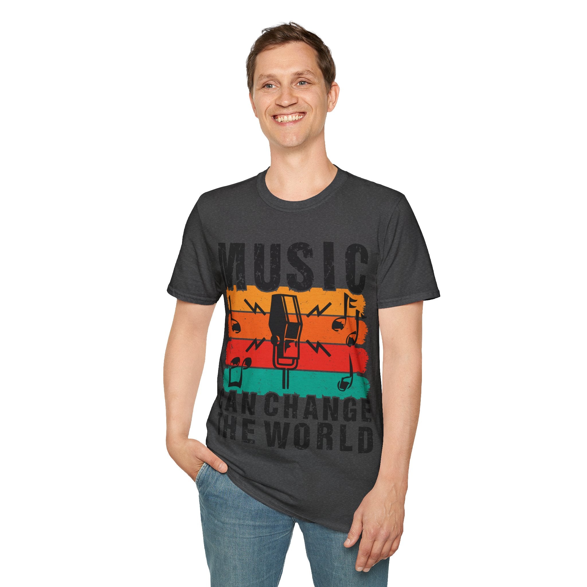 "Music Can Change The World" Unisex Soft style T-Shirt