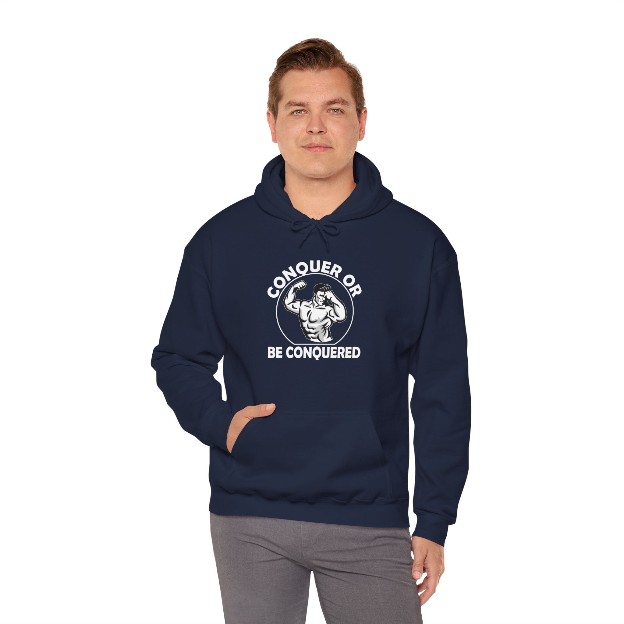 "Conquer Or Conquered" Unisex Heavy Blend™ Hooded Sweatshirt