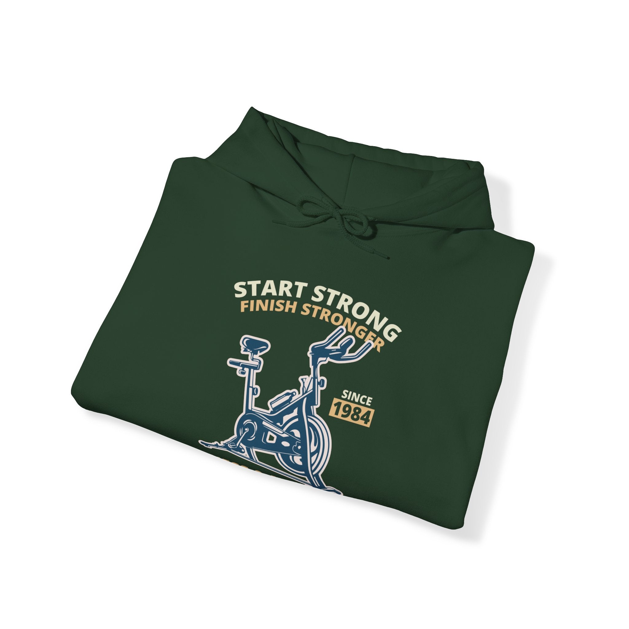 "Start Strong Finish Stronger" Unisex Heavy Blend™ Hooded Sweatshirt