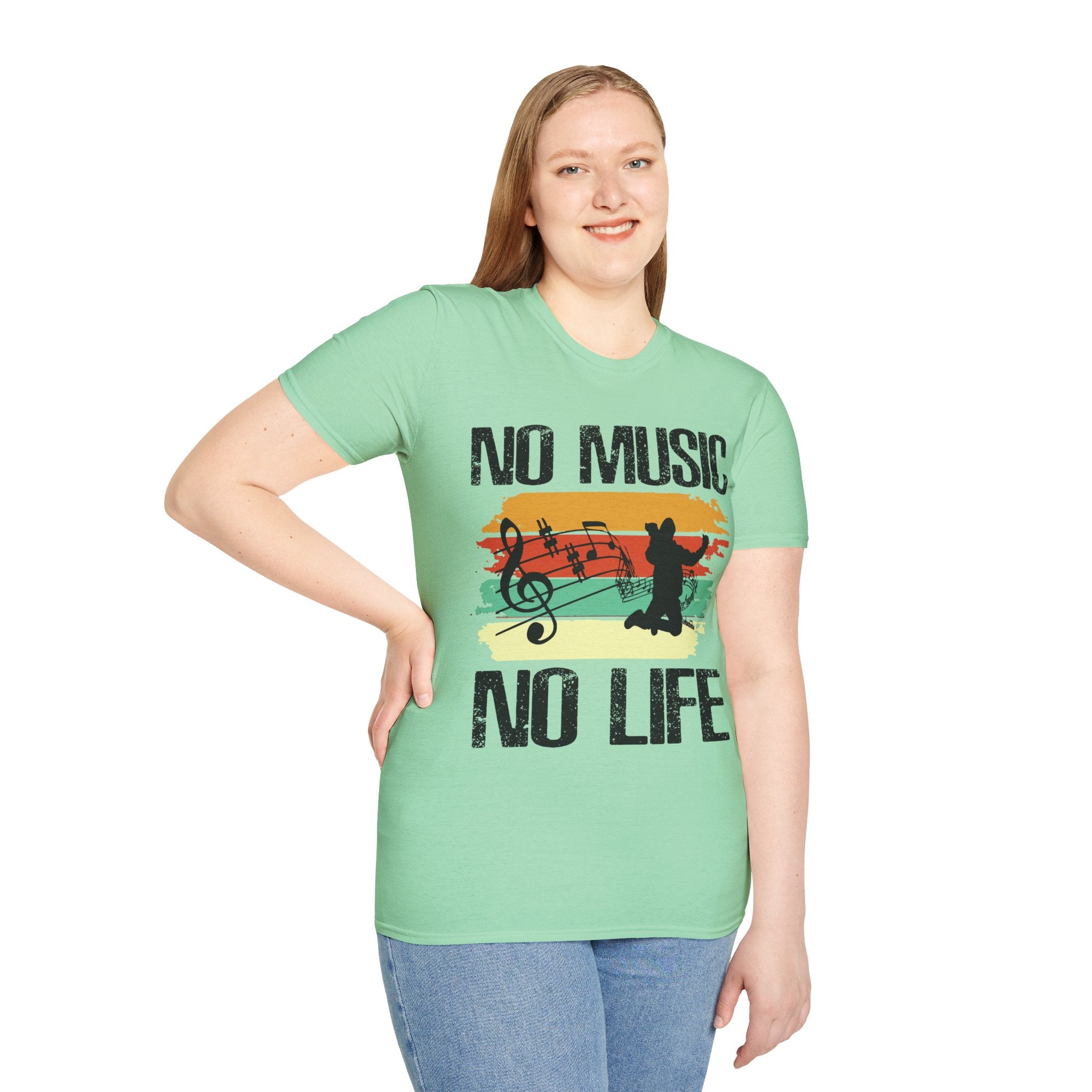 "No Music No Life"  Unisex Soft style T-Shirt