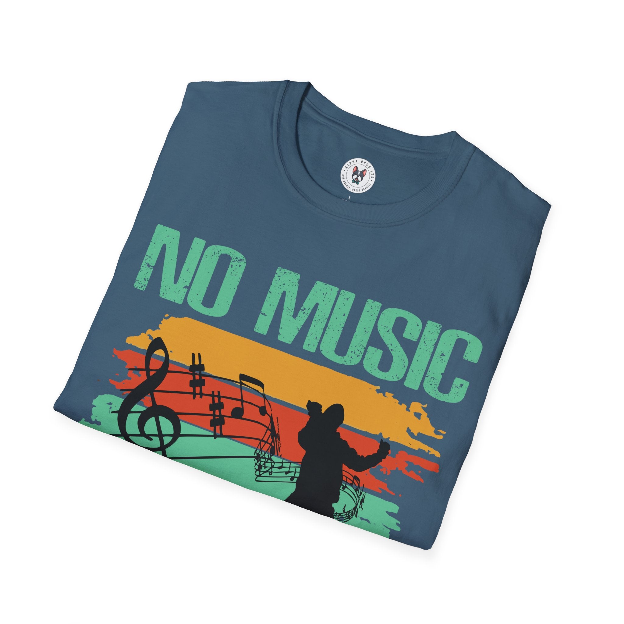 "No Music No Life" Unisex Soft style T-Shirt