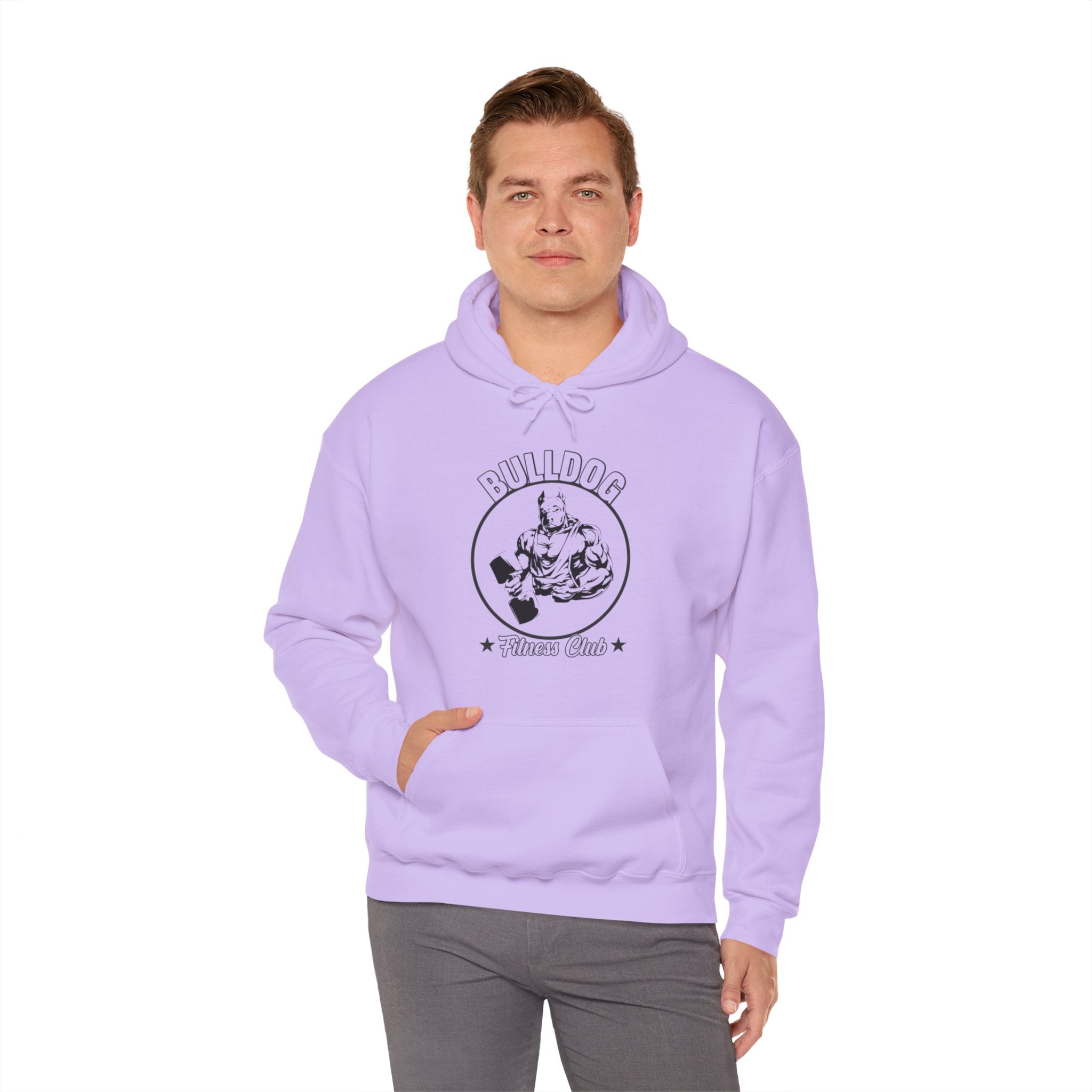 "BullDog Fitness Club"  Unisex Heavy Blend™ Hooded Sweatshirt