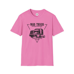 "MAD TRUCK EXPRESS DELIVERY LOGISTIK SERVICE ESTD. 2000" Unisex Soft style T-Shirt