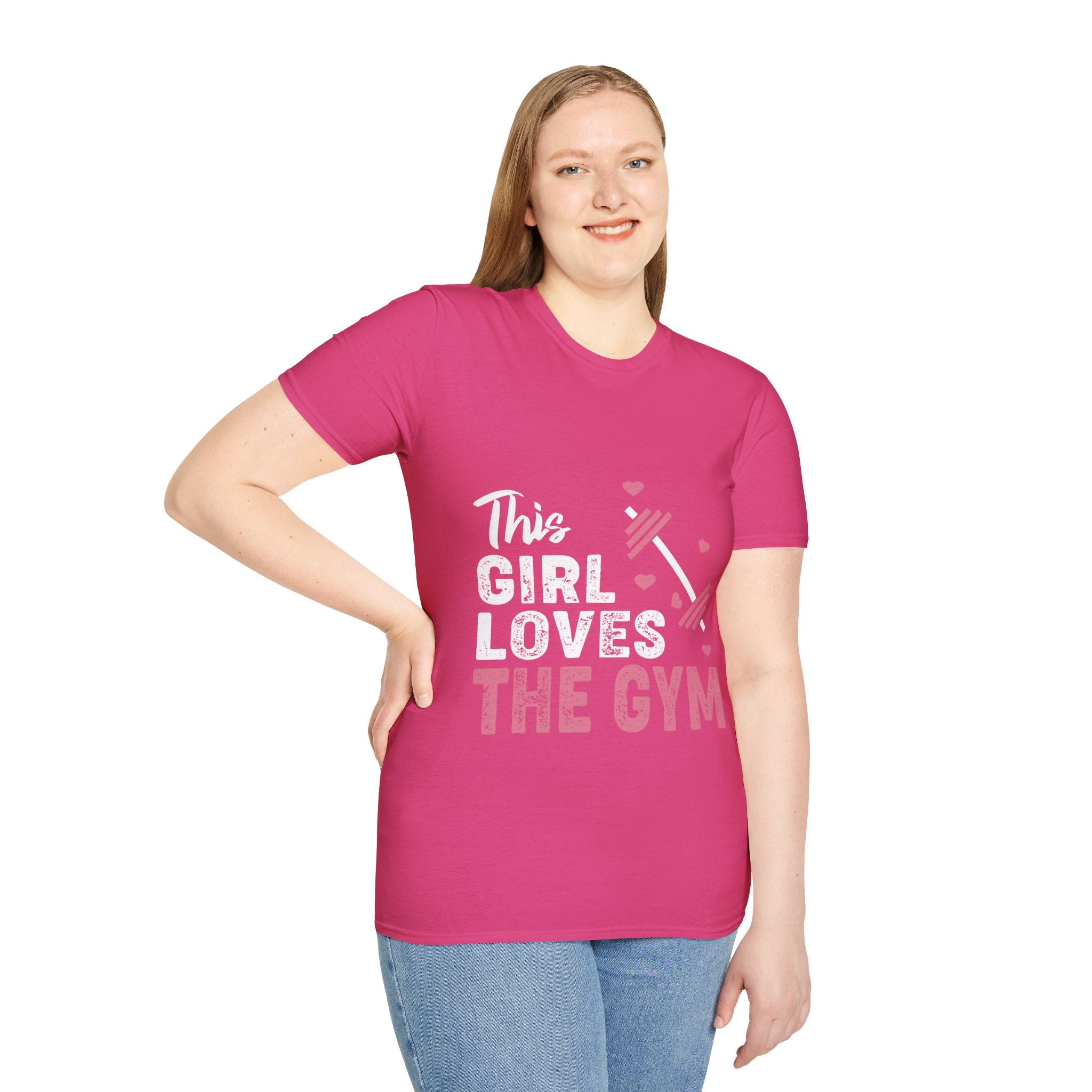 "The Girl Loves The Gym" Unisex Soft style T-Shirt