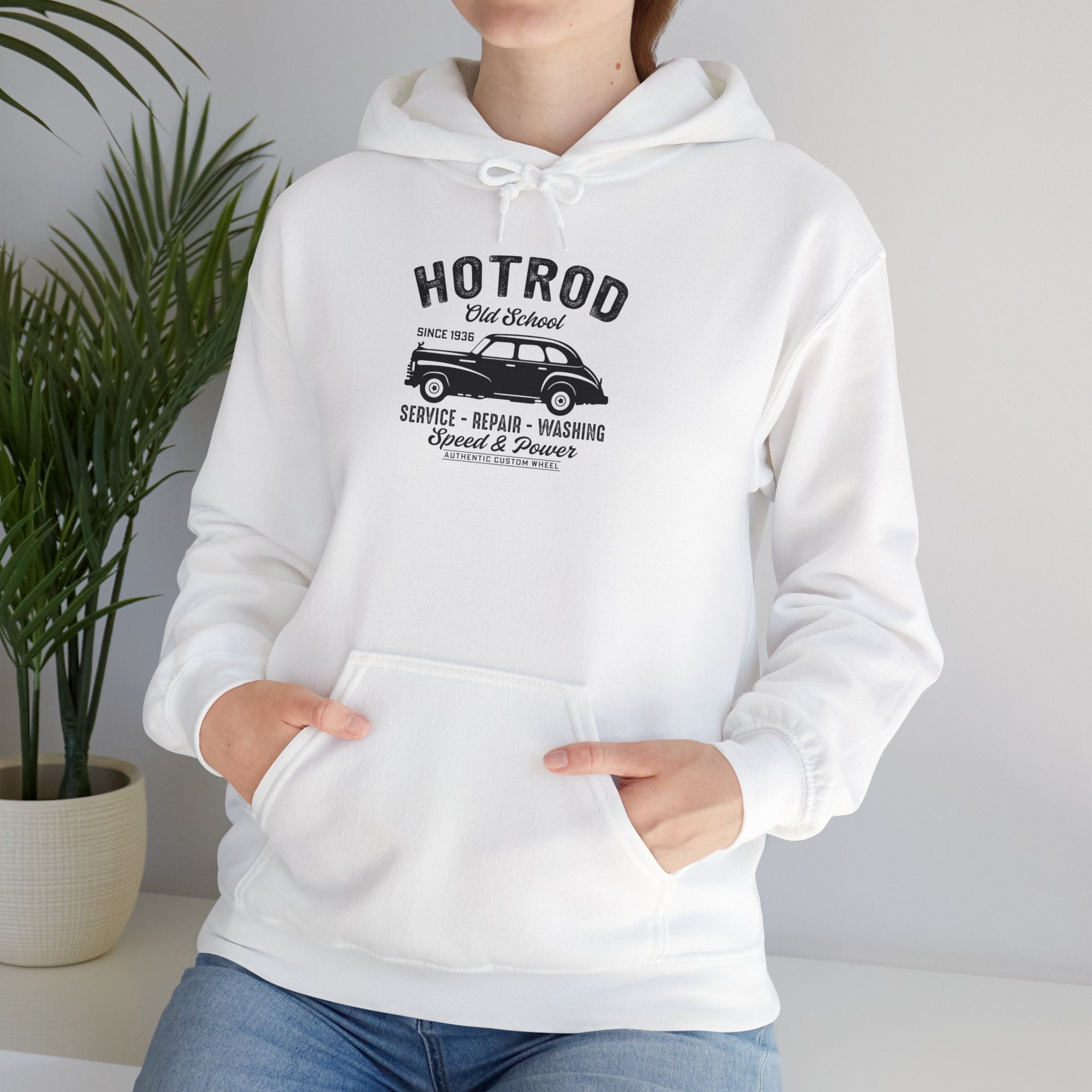 "HOTROD OLD SCHOOL" Unisex Heavy Blend™ Hooded Sweatshirt