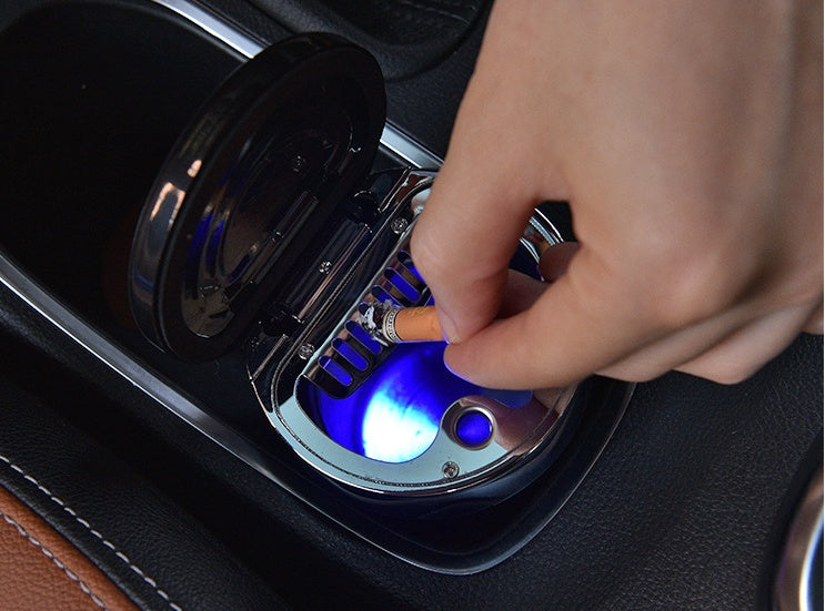 Car compass ashtray