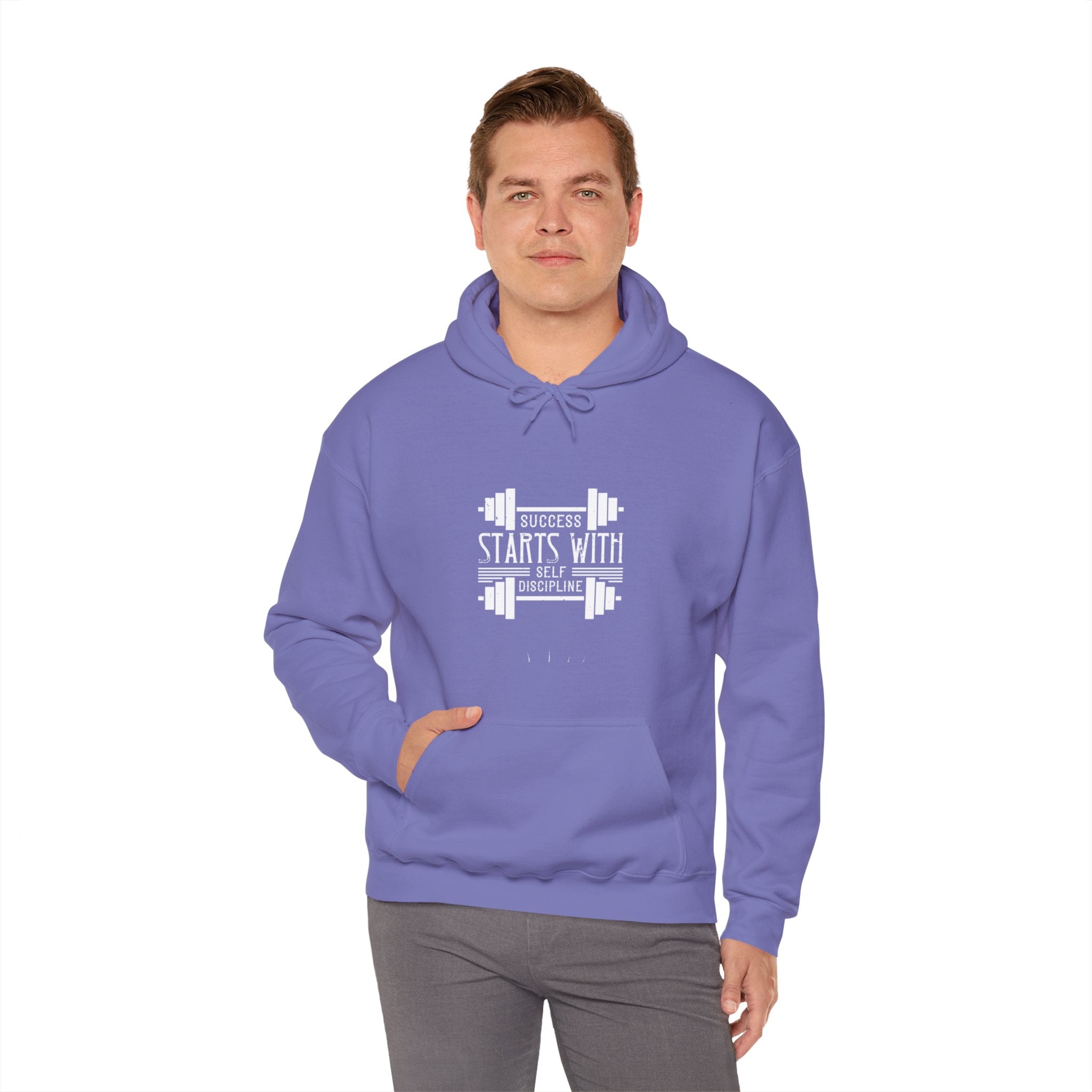 "Success Starts With Self Discipline" Unisex Heavy Blend™ Hooded Sweatshirt