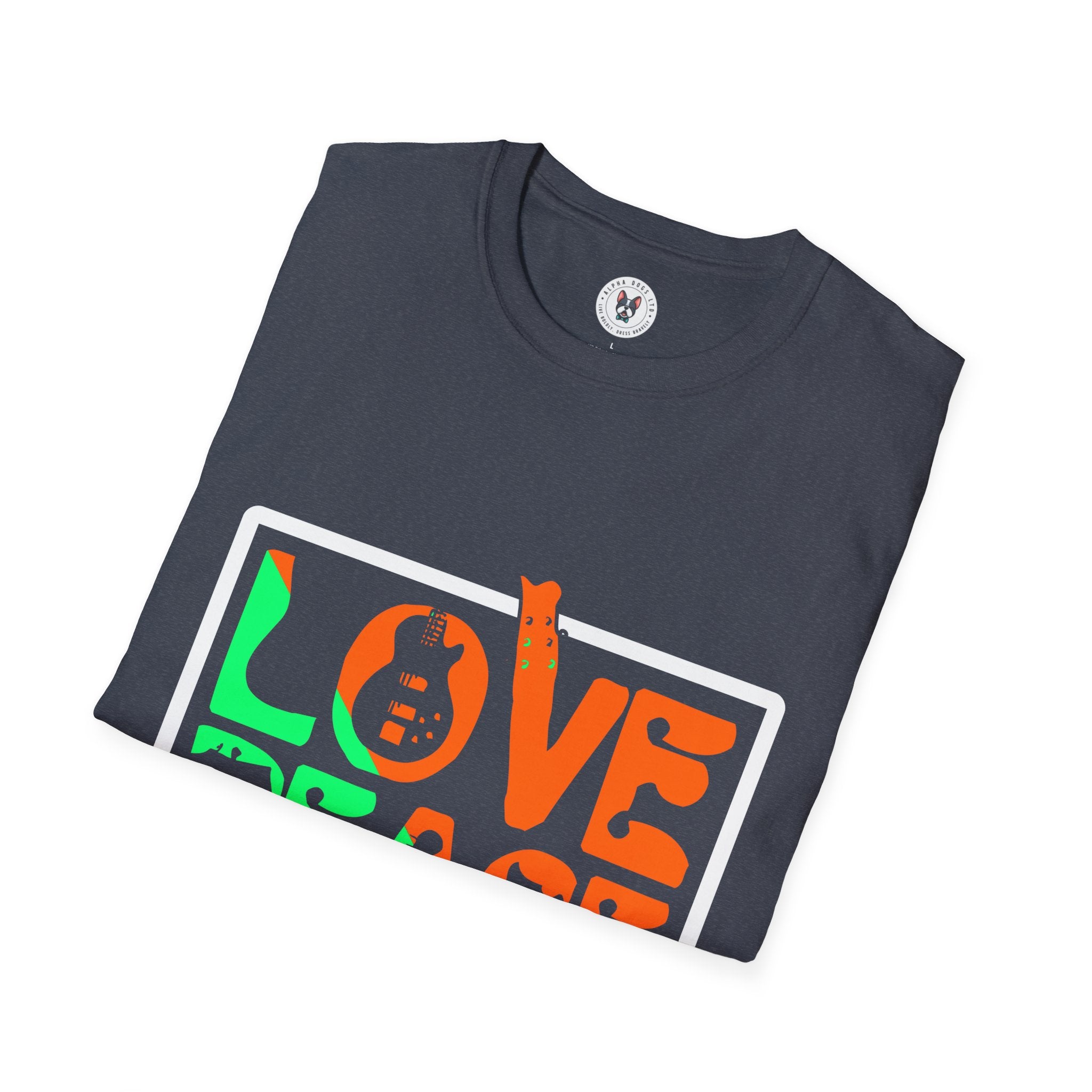 "Love Peace Music" Unisex Soft style T-Shirt