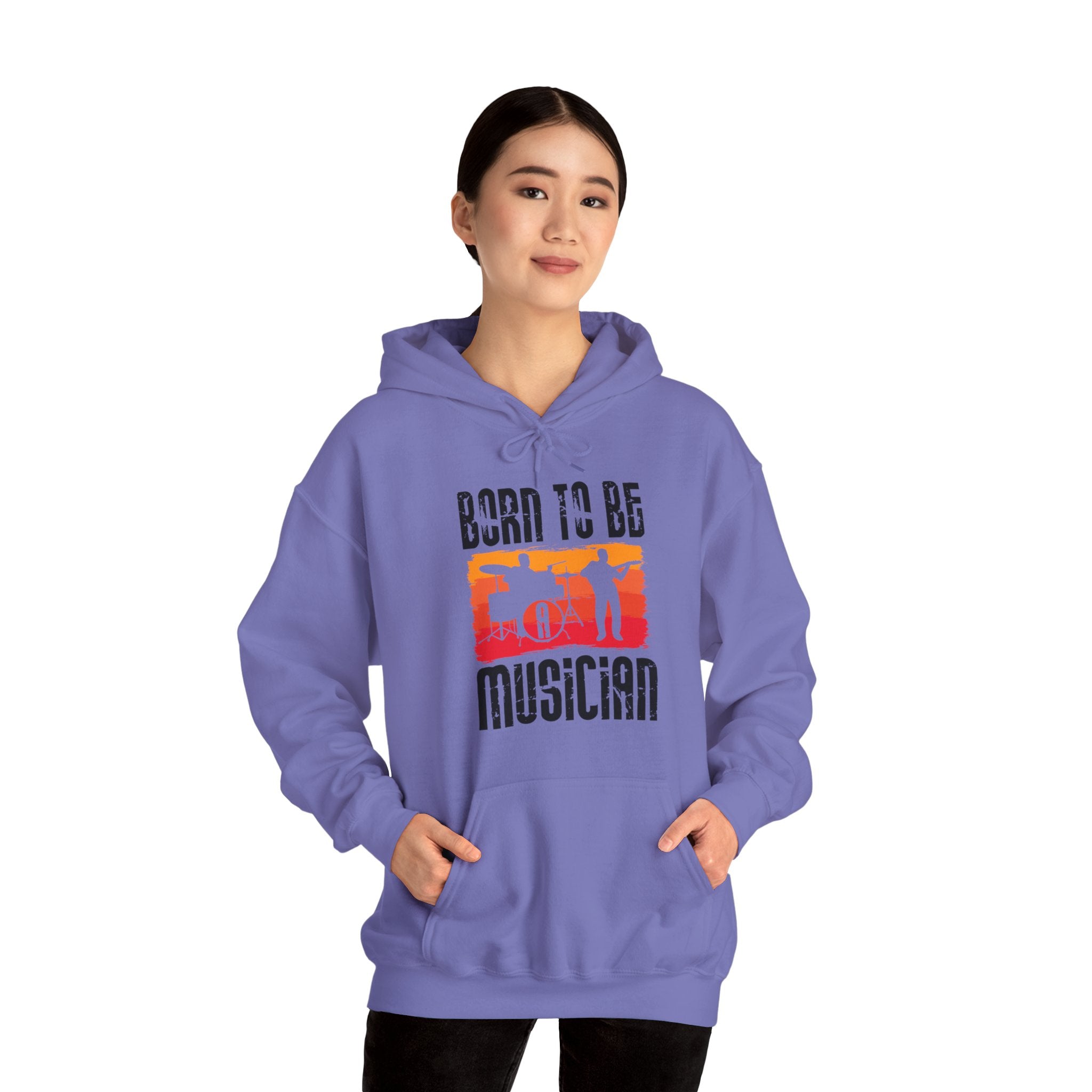 "Born To Be Musician"   Unisex Heavy Blend™ Hooded Sweatshirt