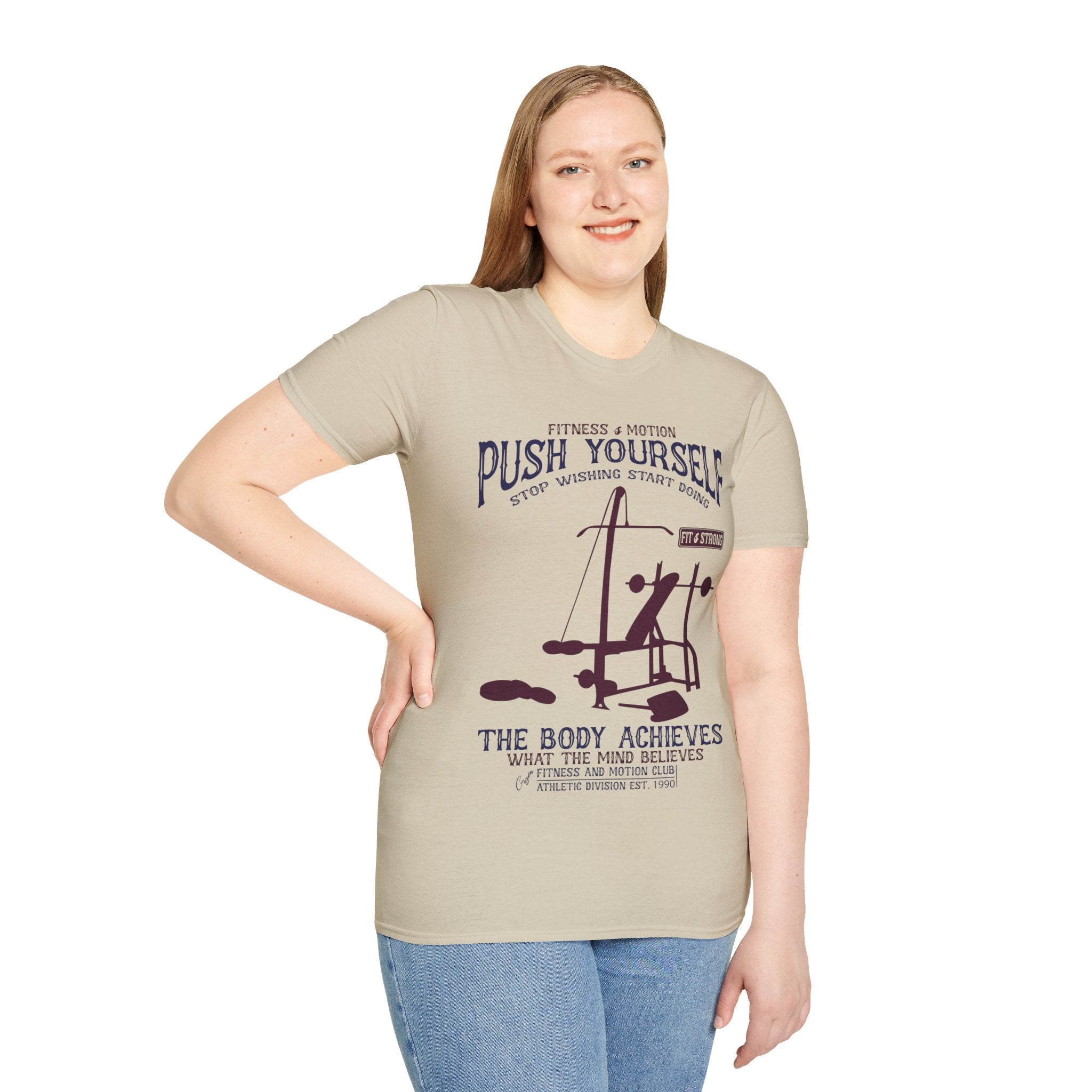 "Push Yourself" Unisex Soft style T-Shirt