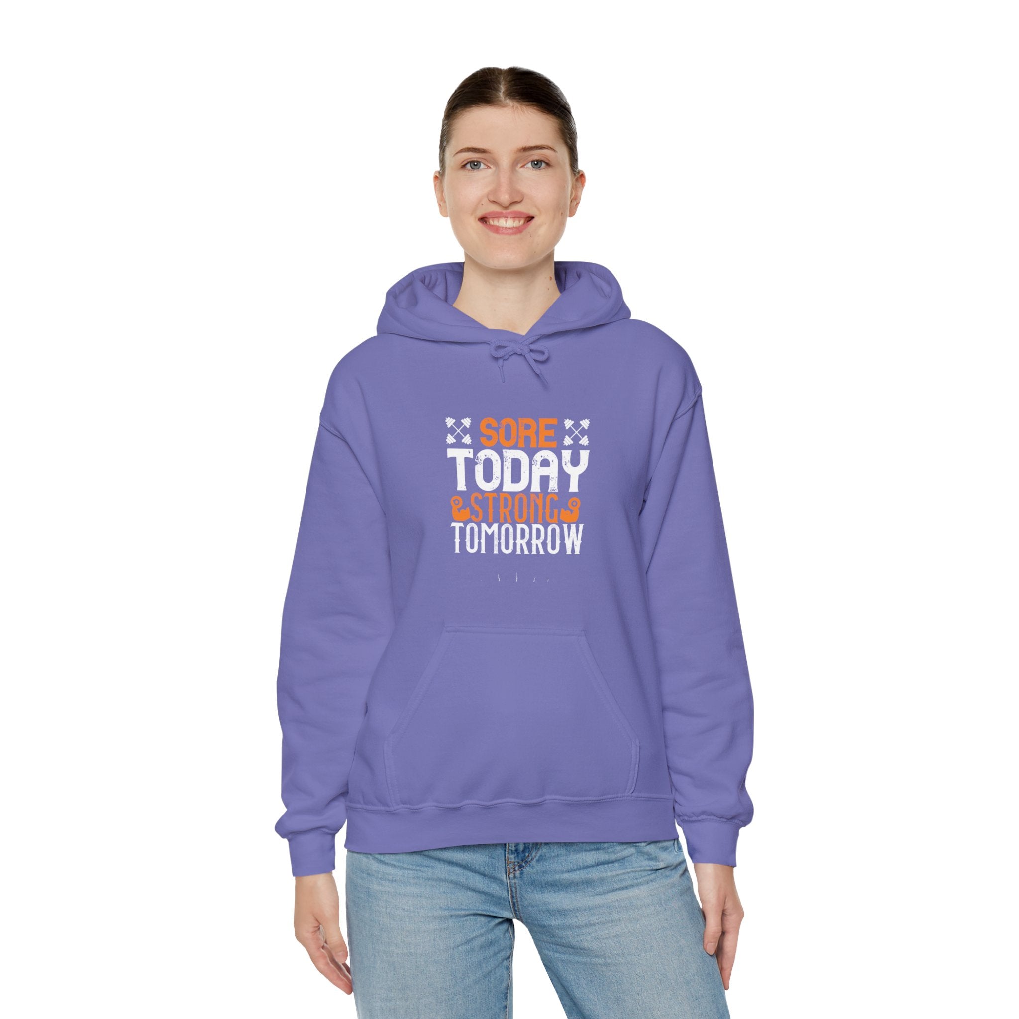 "Sore Today  StrongTomorrow" Unisex Heavy Blend™ Hooded Sweatshirt