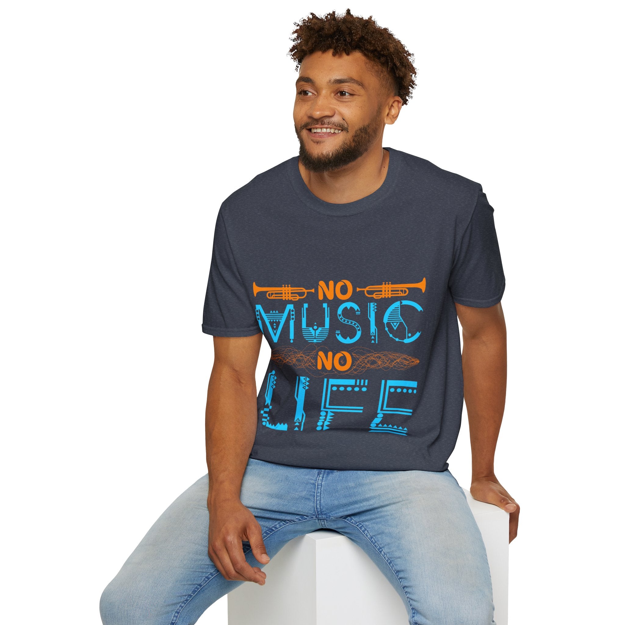 "No Music No Life" Unisex Soft style T-Shirt