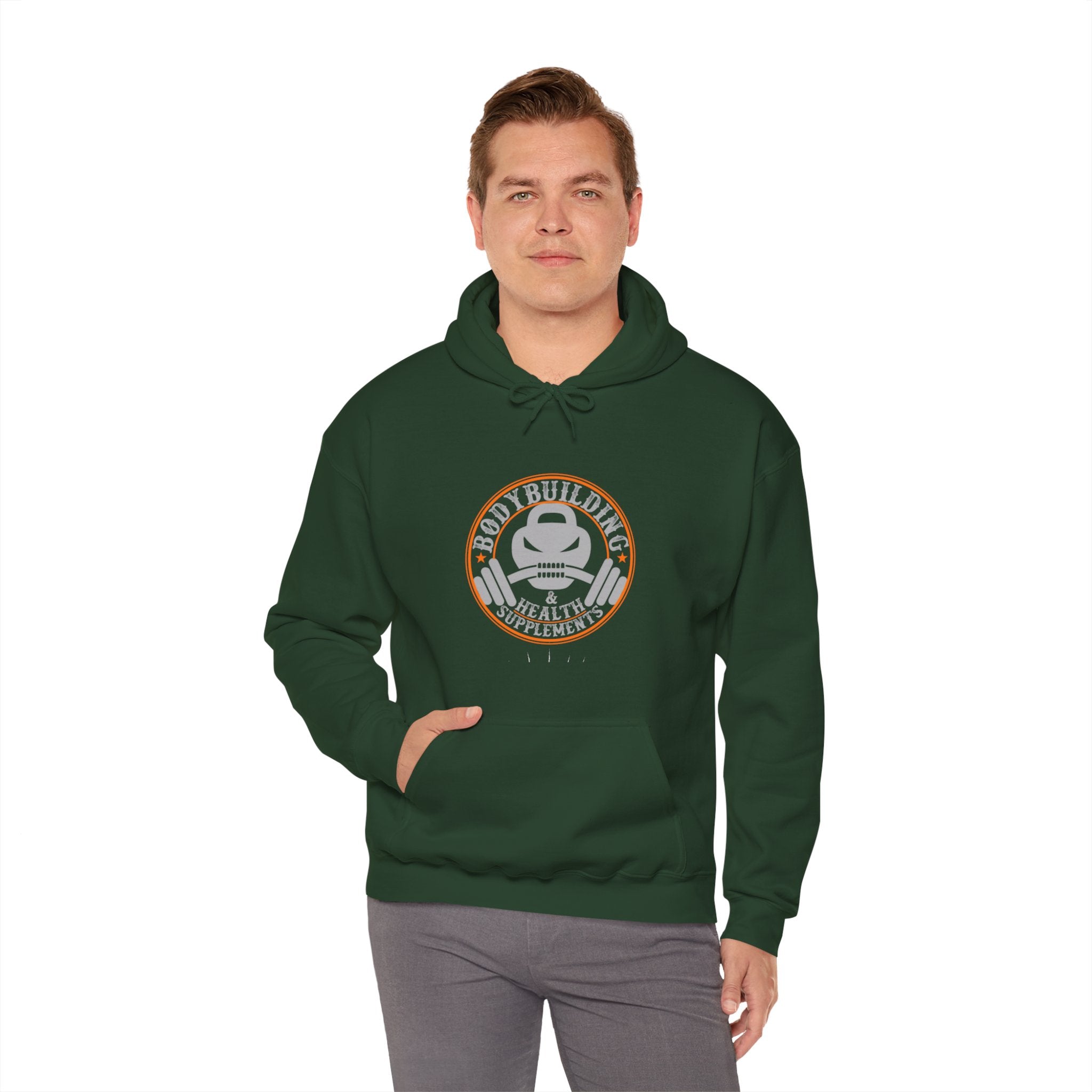 "Body Building And Health Supplements"  Unisex Heavy Blend™ Hooded Sweatshirt